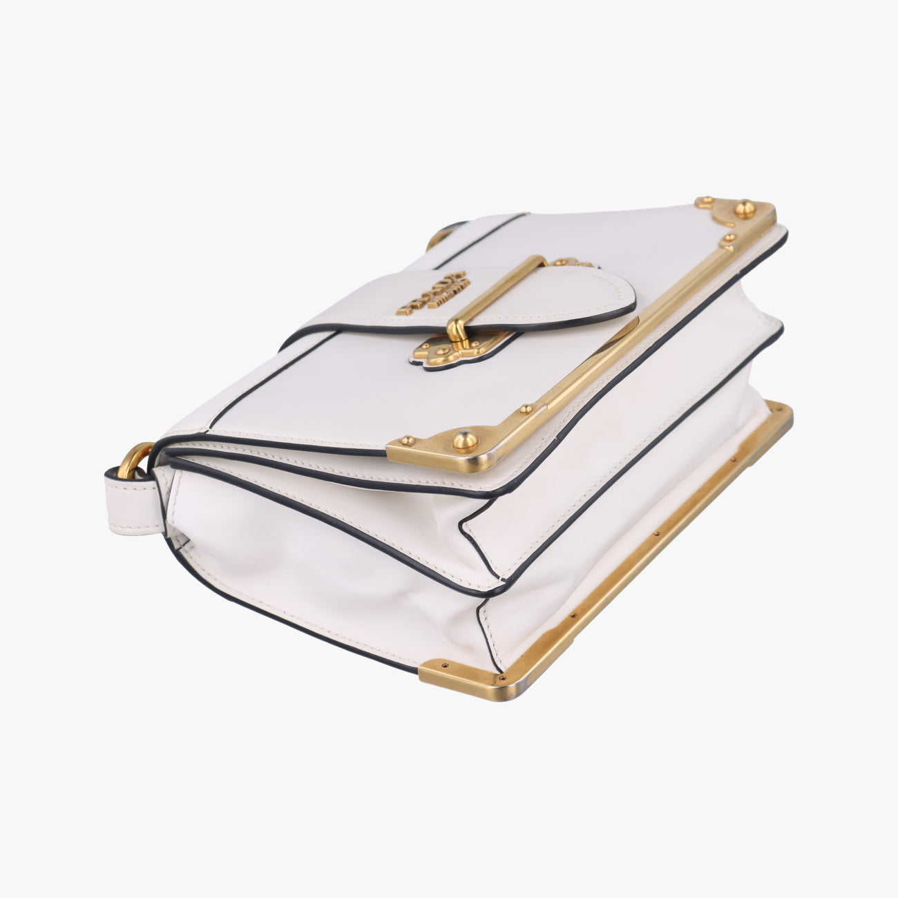 CahierWhiteLeather x Saffiano leather1BD09525カイエホワイトレザー×サフィアーノレザー1BD09525