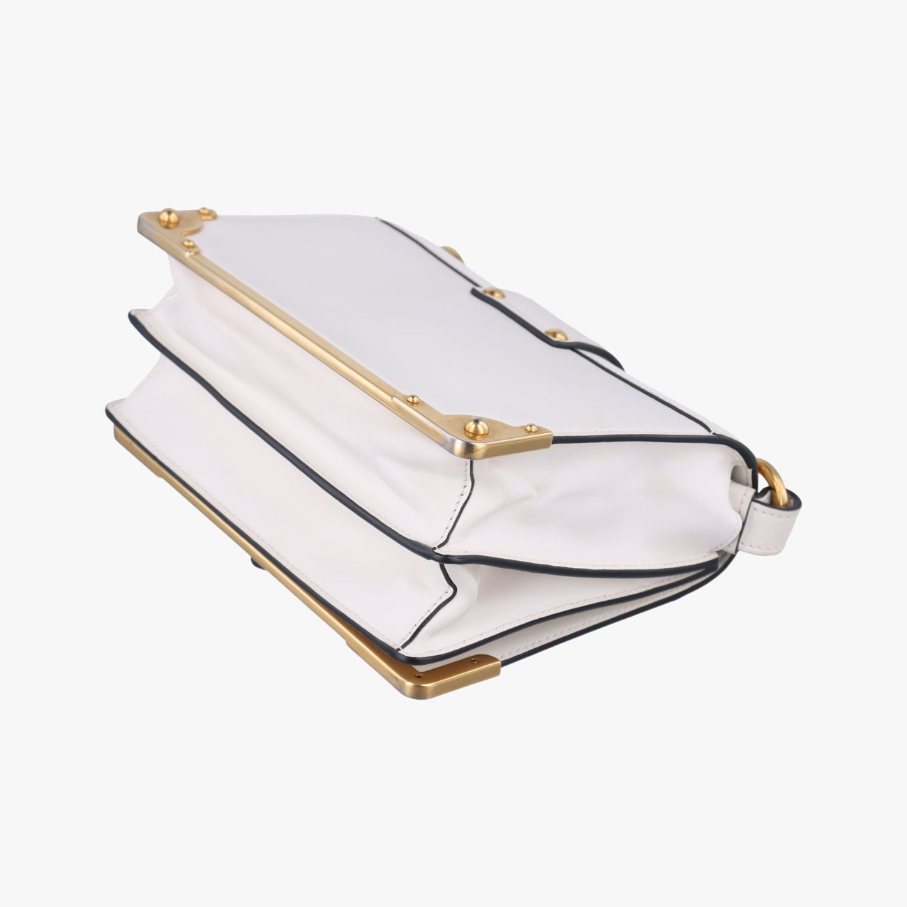 CahierWhiteLeather x Saffiano leather1BD09525カイエホワイトレザー×サフィアーノレザー1BD09525