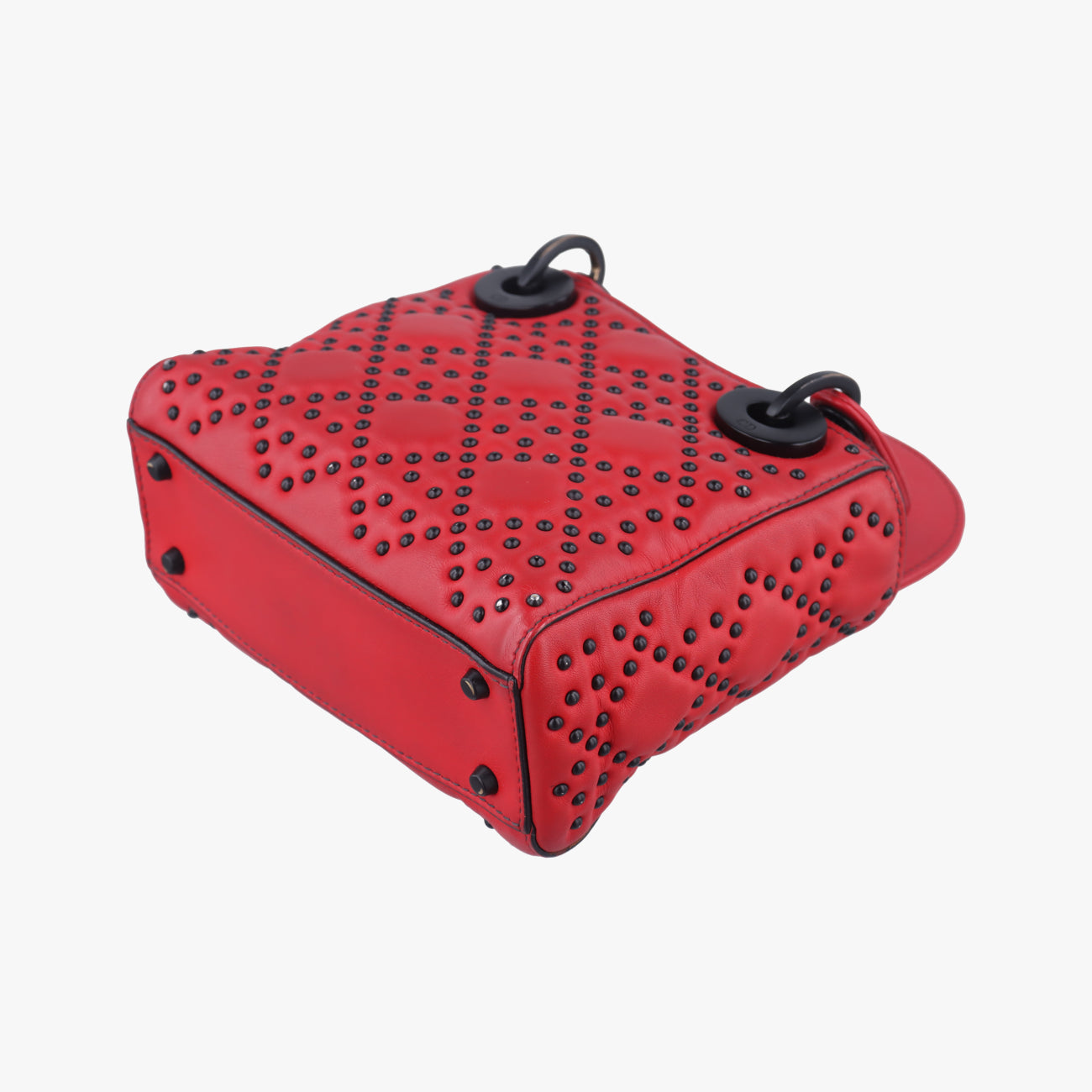 レディ ディオール カナージュ スタッズ ミニRedlambskin18-MA-0168レディ ディオール カナージュ スタッズ ミニレッドラムスキン18-MA-0168