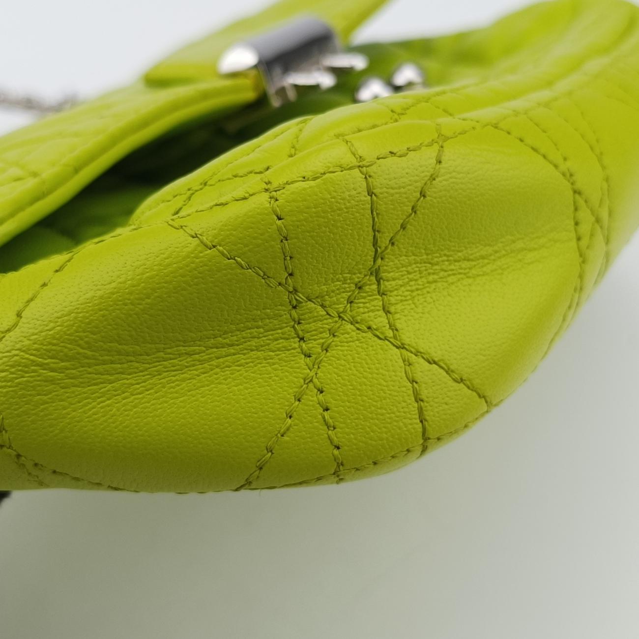 Miss Dior CANNAGE New LockGreenlambskin12-MA-1113ミス ディオール カナージュ ニューロックグリーンラムスキン12-MA-1113