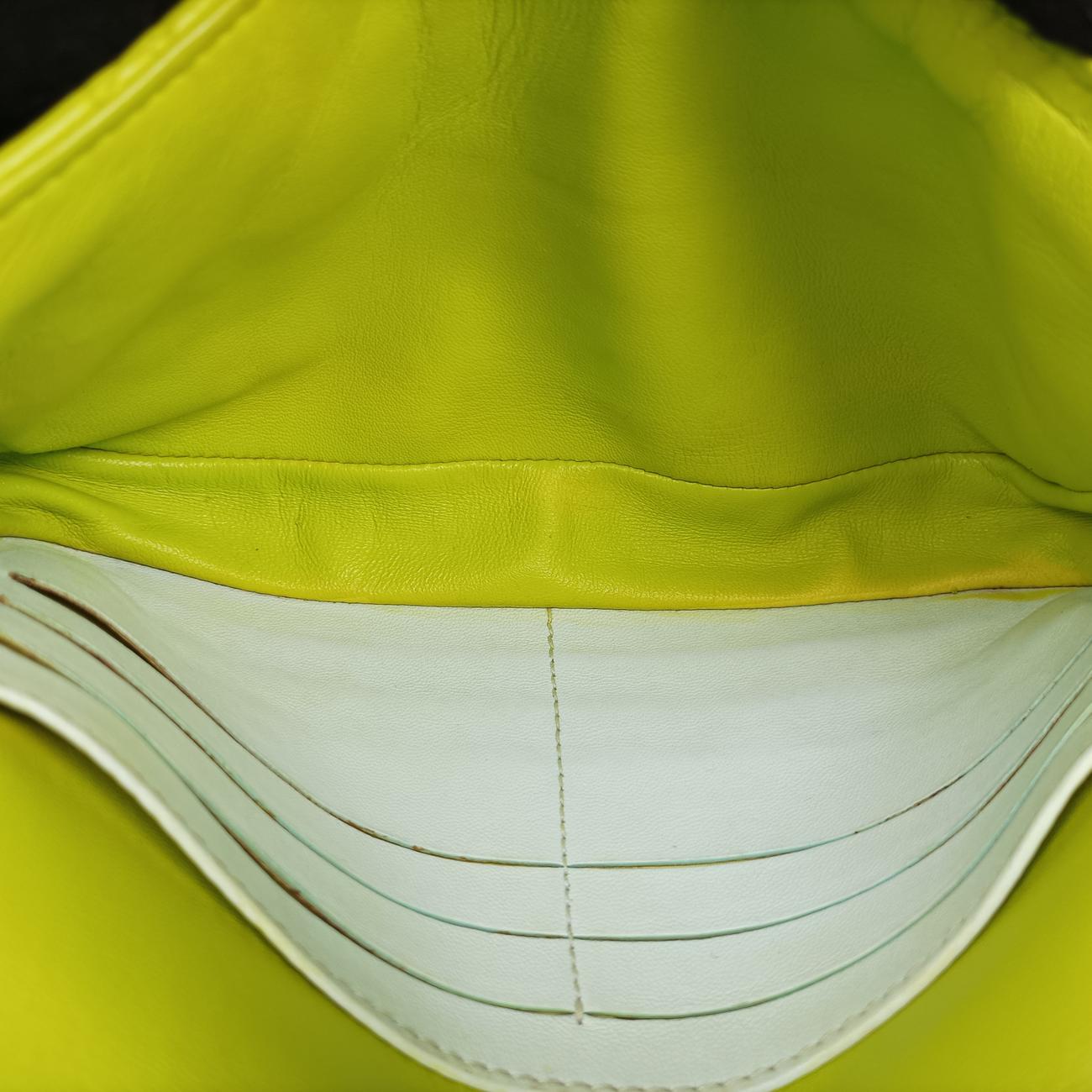 Miss Dior CANNAGE New LockGreenlambskin12-MA-1113ミス ディオール カナージュ ニューロックグリーンラムスキン12-MA-1113