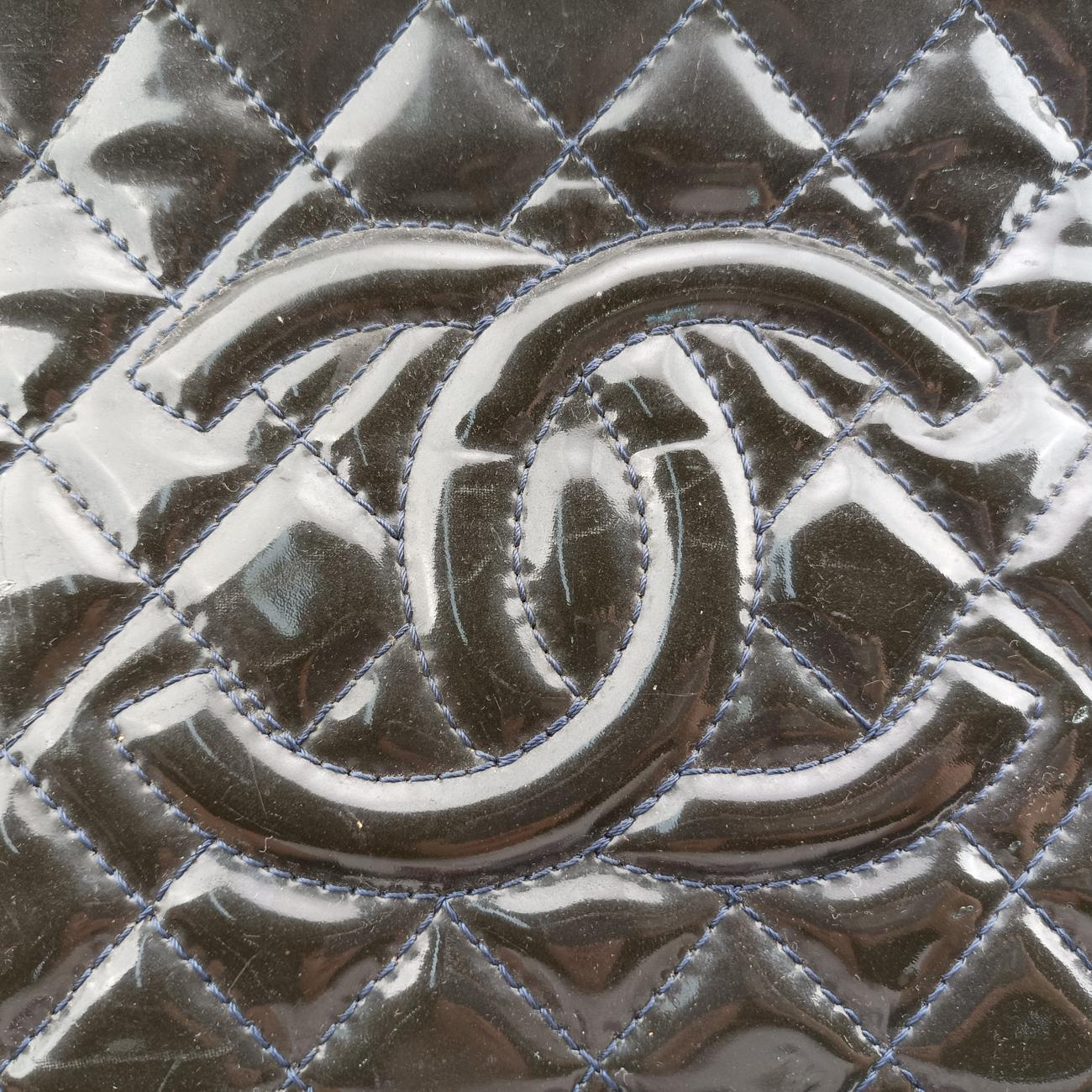 Matelasse Cocomark GSTNavyPatentA6573417188712マトラッセ ココマークGSTネイビーパテントA6573417188712