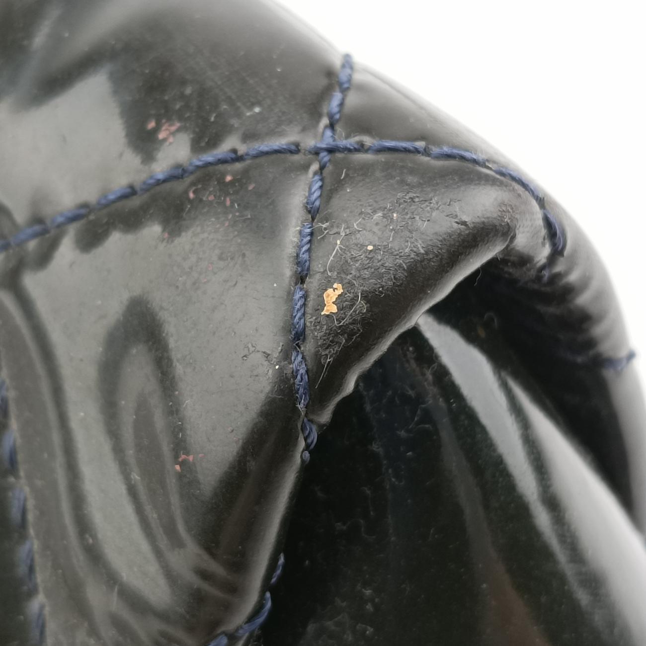 Matelasse Cocomark GSTNavyPatentA6573417188712マトラッセ ココマークGSTネイビーパテントA6573417188712