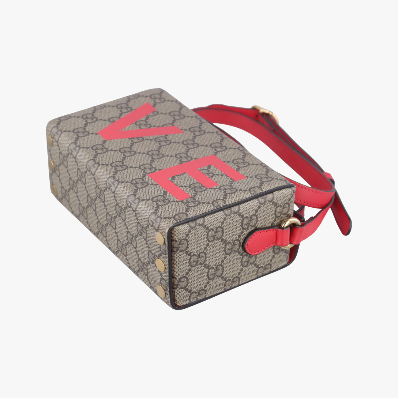 GG SupremeBrown×RedPVC coated canvas677610GGスプリーム ブラウン×レッドPVCコーティングキャンバス677610