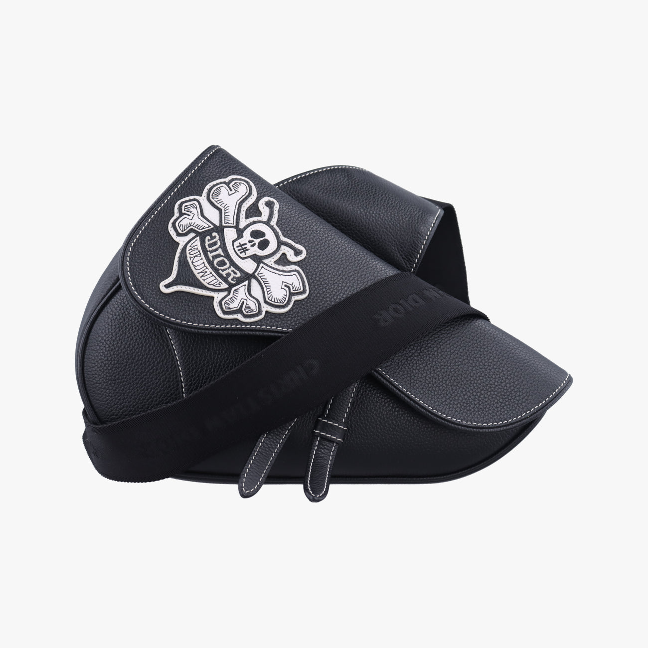 saddleBlack x whiteLeather23-BO-0230サドルブラック×ホワイトレザー23-BO-0230