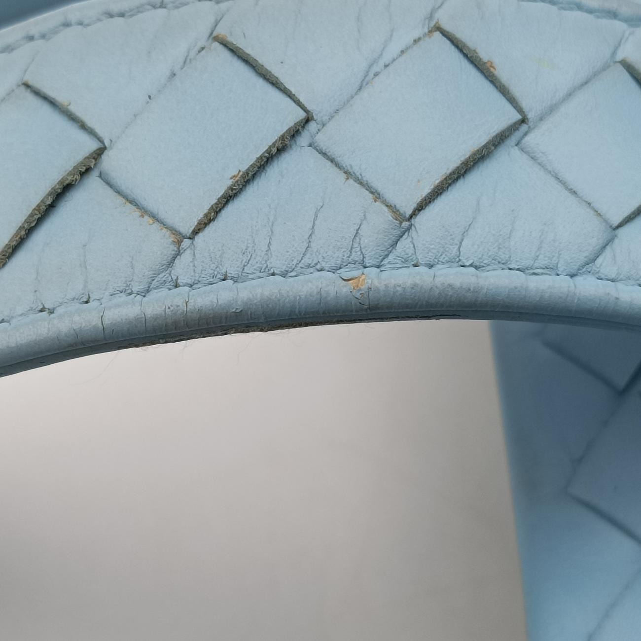 Roma IntrecciatoBluelambskinB03702381Gローマ イントレチャートブルーラムスキンB03702381G