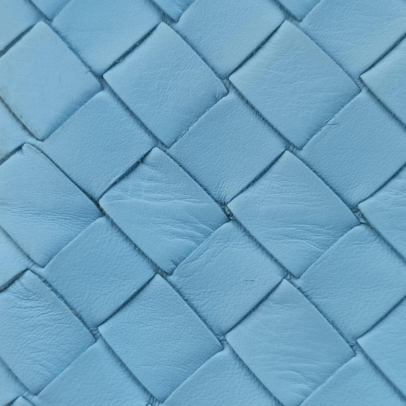 Roma IntrecciatoBluelambskinB03702381Gローマ イントレチャートブルーラムスキンB03702381G