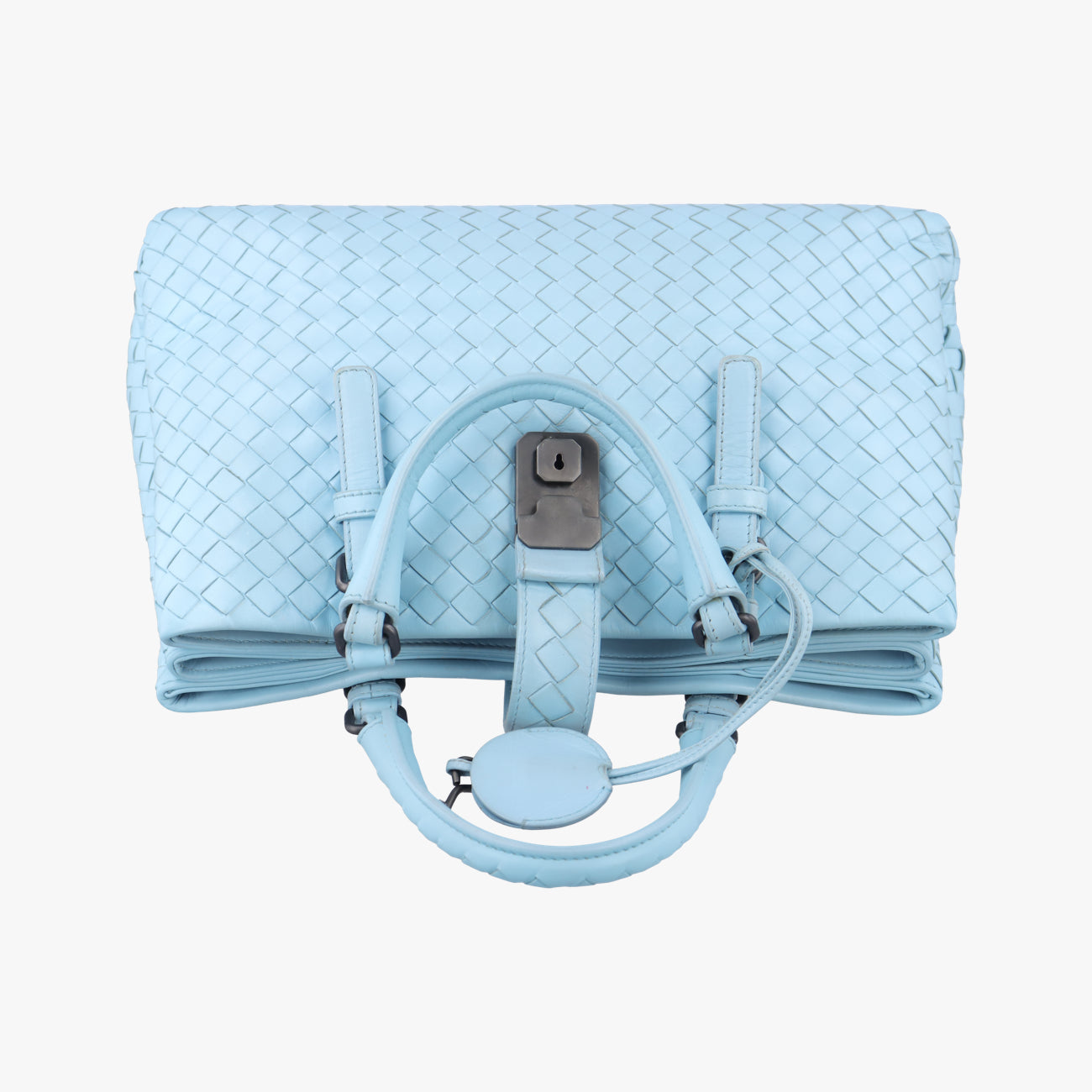 Roma IntrecciatoBluelambskinB03702381Gローマ イントレチャートブルーラムスキンB03702381G