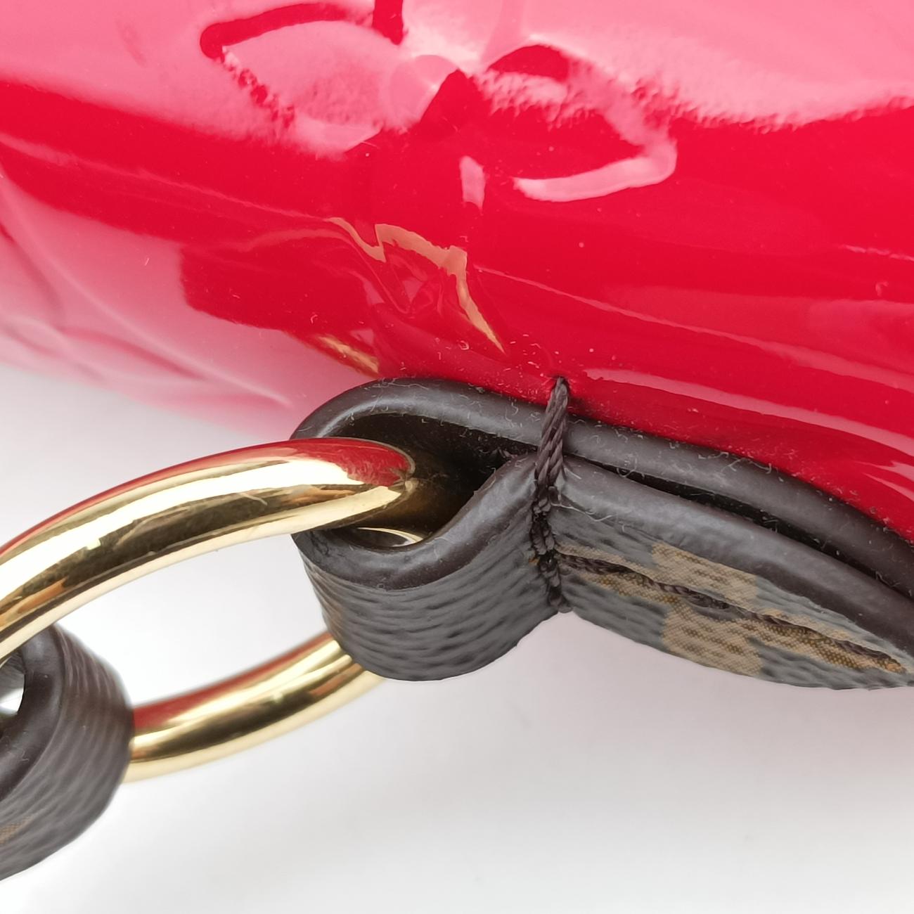 Spring street PMScarlet RedVernis×Leather×Monogram CanvasM90505FK4189 ICチップスプリングストリートPMスカーレットヴェルニ×レザー×モノグラムキャンバスM90505FK4189 ICチップ