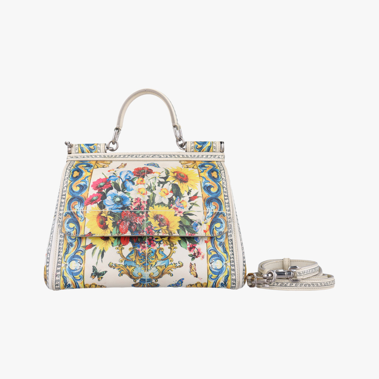 Floral Printl Medium Miss SicilyMulticolourLeather40フローラルプリント ミディアム ミスシシリーマルチカラーレザー40
