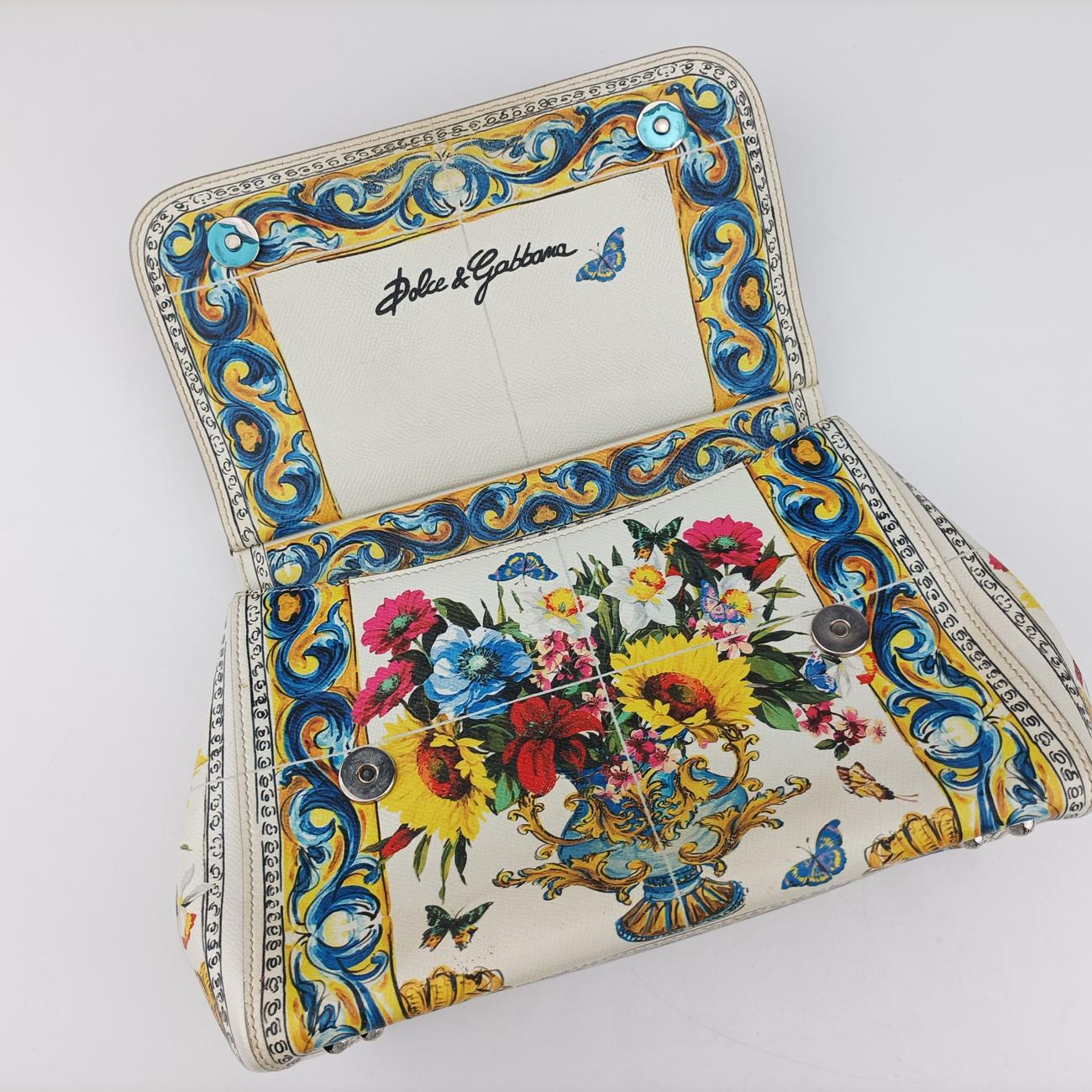 Floral Printl Medium Miss SicilyMulticolourLeather40フローラルプリント ミディアム ミスシシリーマルチカラーレザー40