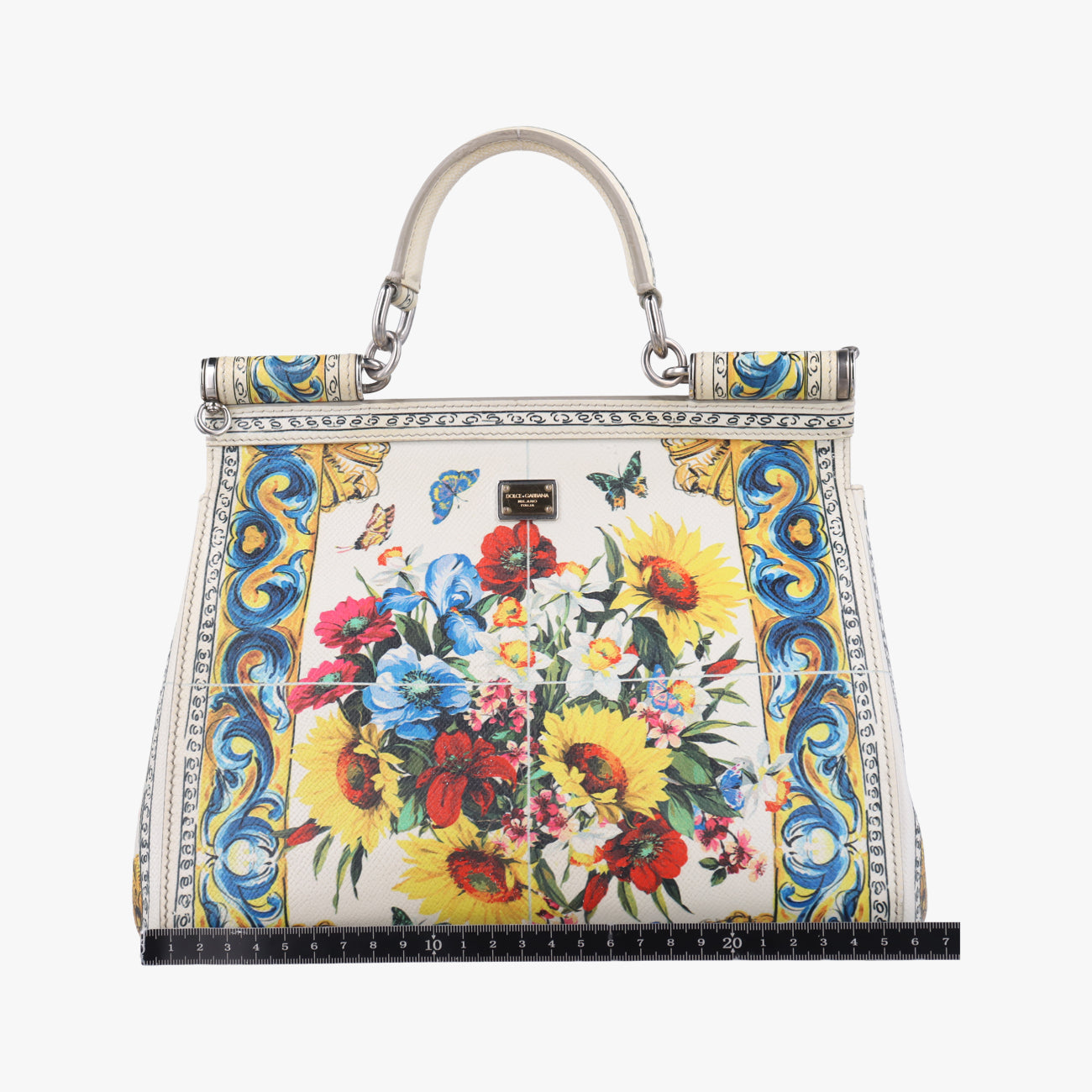 Floral Printl Medium Miss SicilyMulticolourLeather40フローラルプリント ミディアム ミスシシリーマルチカラーレザー40