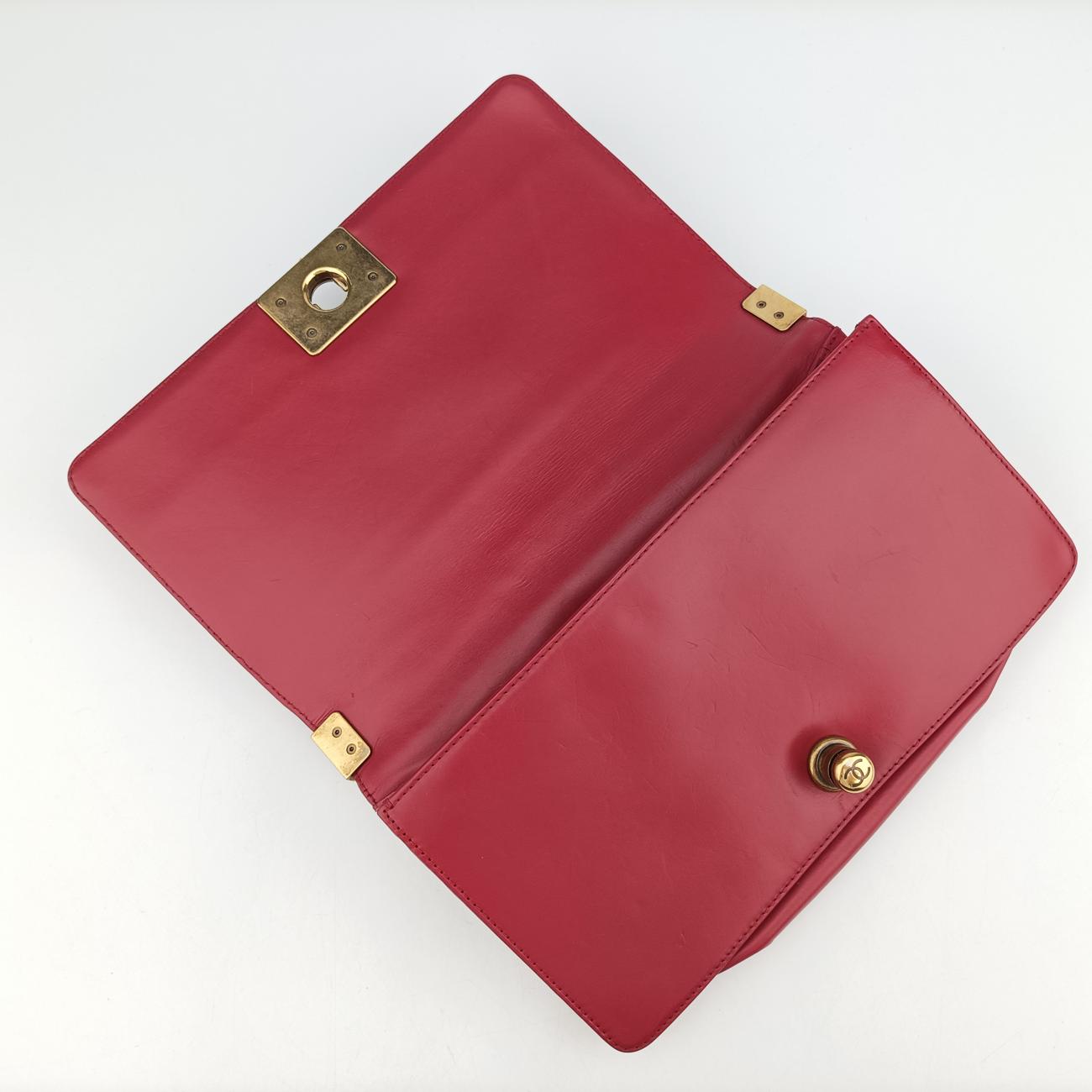 BOY CHANELRedLeatherA6671315642113ボーイシャネルレッドレザーA6671315642113