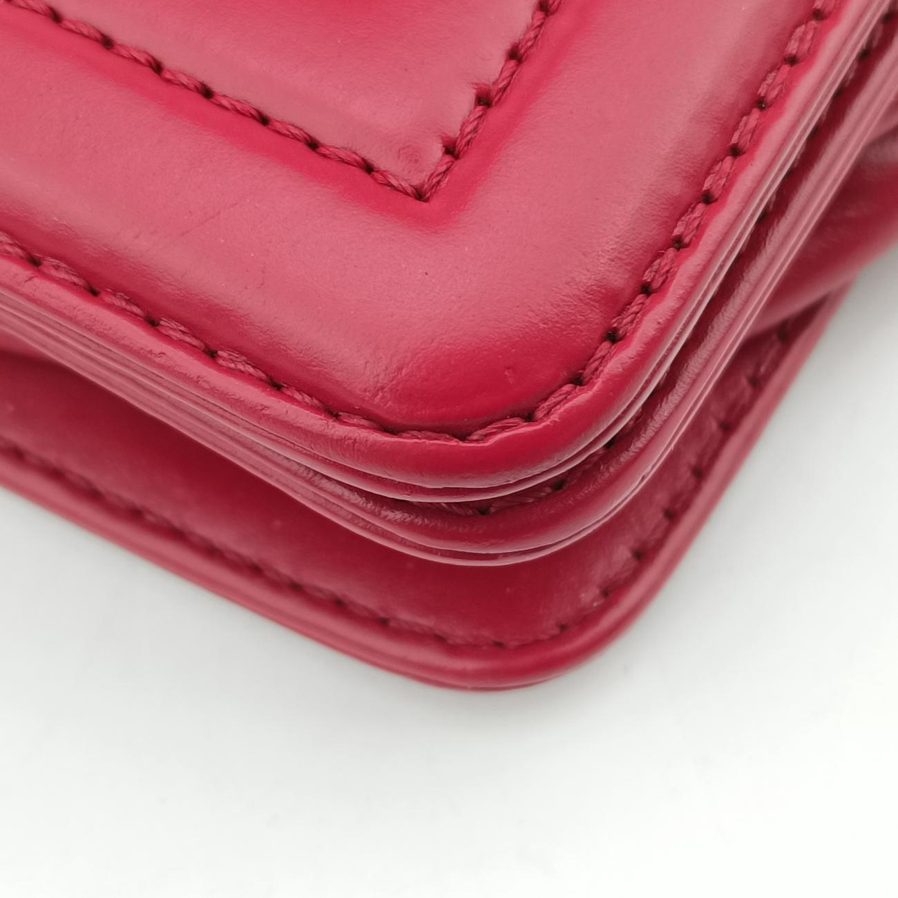 BOY CHANELRedLeatherA6671315642113ボーイシャネルレッドレザーA6671315642113