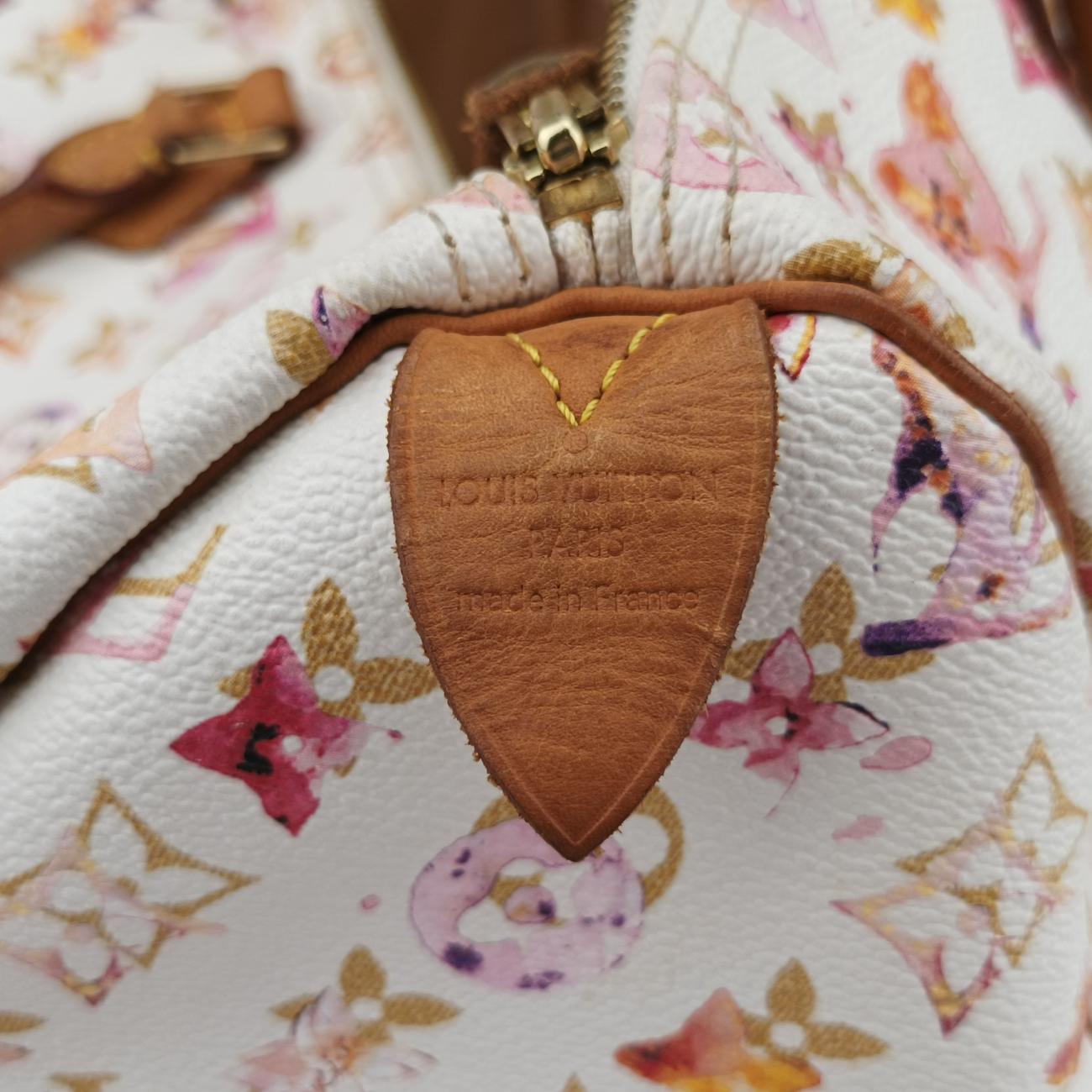 Speedy 30white×MulticolorMonogram Water ColorM95751SP2018スピーディ30ブロン×マルチカラーモノグラム ウォーターカラーM95751SP2018