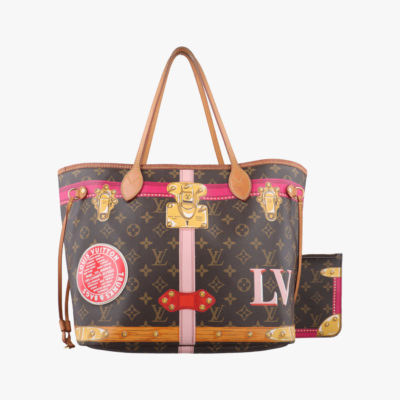 Neverfull MM Summer TrunkbrownXMulticolorMonogram CanvasM41390GI2138 GI2118ネヴァーフルMM 2018サマートランクコレクションモノグラム/ブラウン系XマルチカラーモノグラムキャンバスM41390GI2138 GI2118