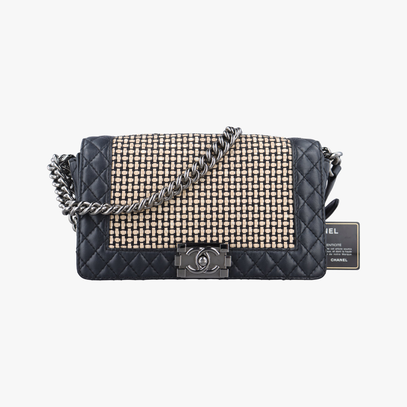 BOY CHANELBlack × BeigelambskinA6794619193611ボーイシャネルブラック×ベージュラムスキンA6794619193611