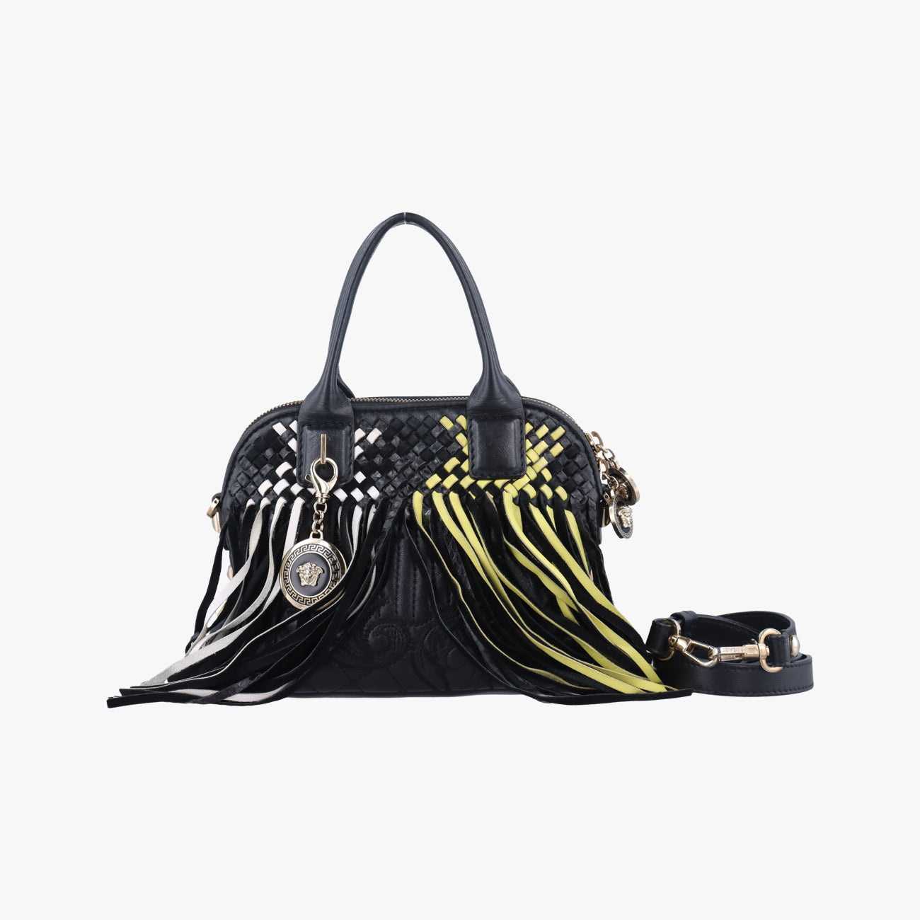 Braided Tassel MedusaBlackLeatherブレイデッド タッセル メデューサブラックレザー