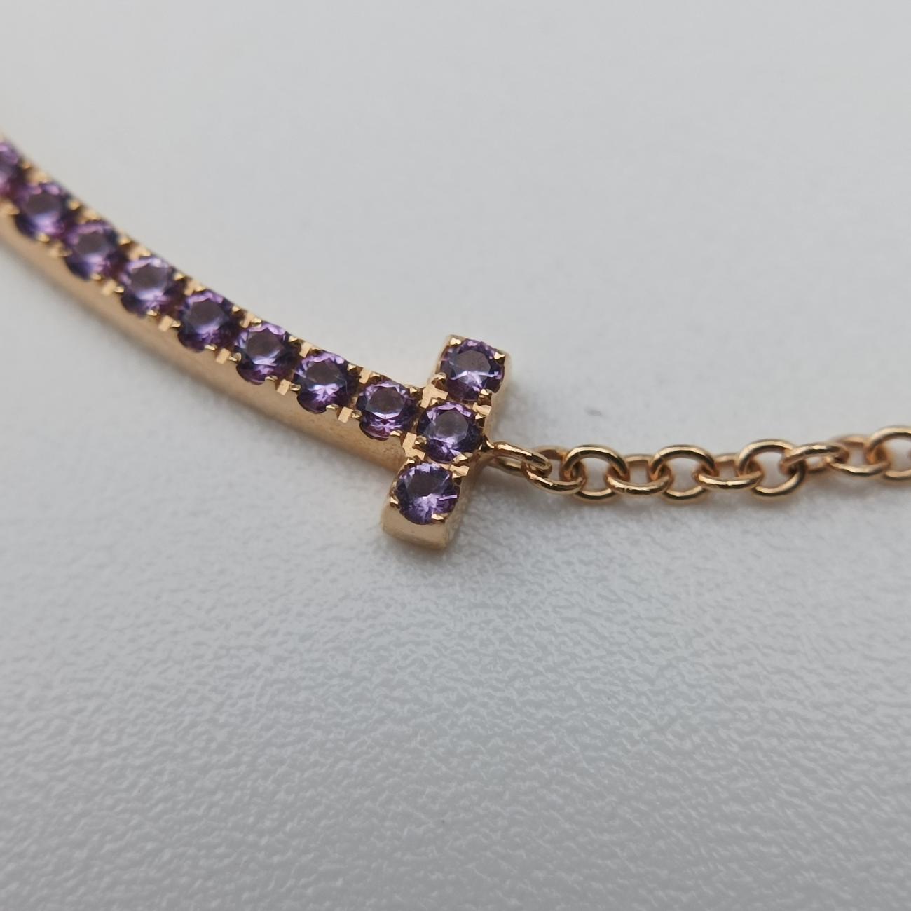 T Smile PendantGolden×PinkAU750Tスマイルペンダントゴールド×ピンクAU750