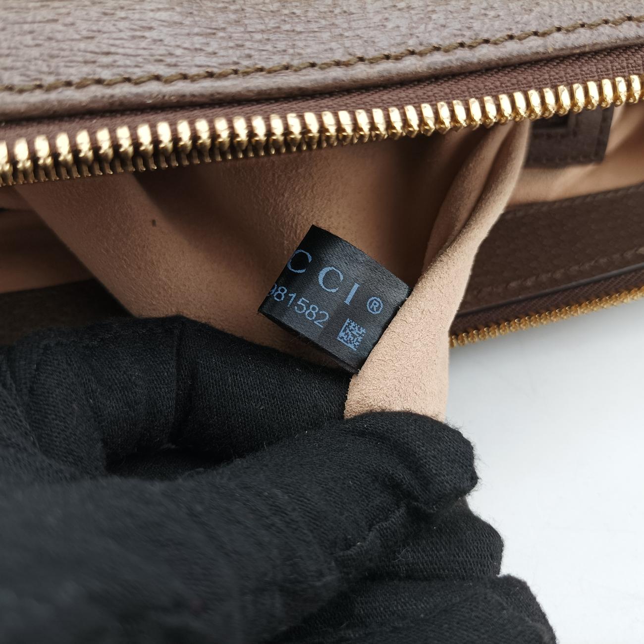 Ophidiabeige×red×greenPVC coated canvas x leather524537A032981582オフィディアベージュ×レッド×グリーンPVCコーティングキャンバス×レザー524537A032981582