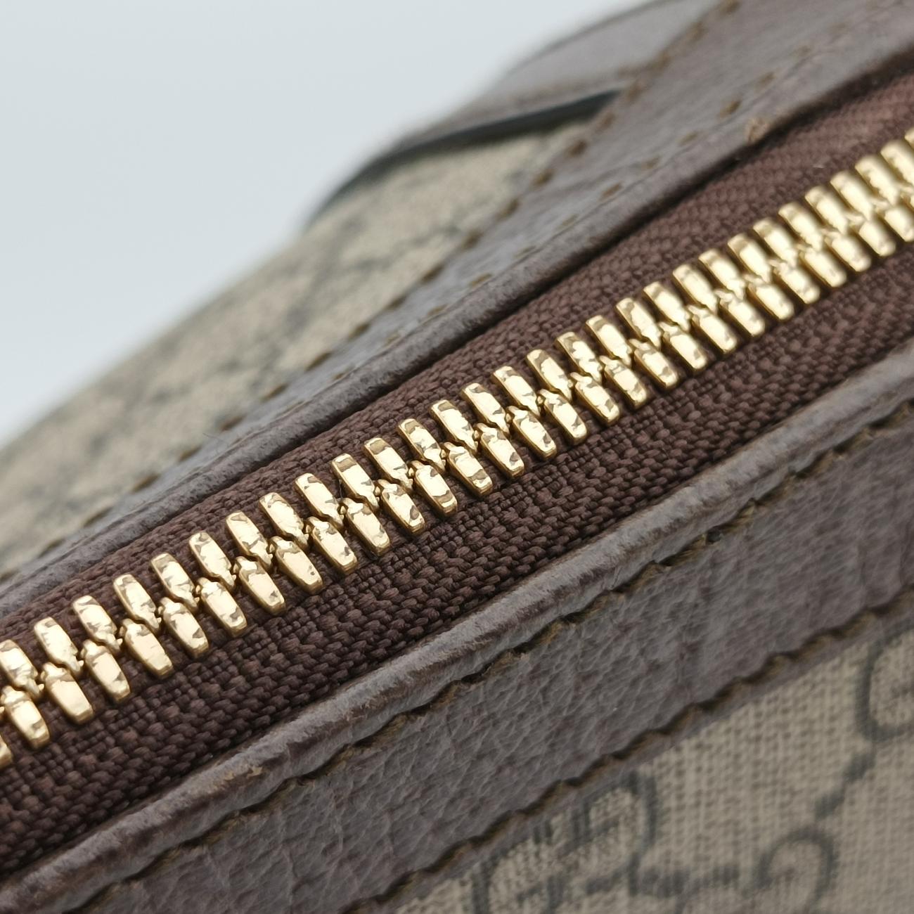 Ophidiabeige×red×greenPVC coated canvas x leather524537A032981582オフィディアベージュ×レッド×グリーンPVCコーティングキャンバス×レザー524537A032981582