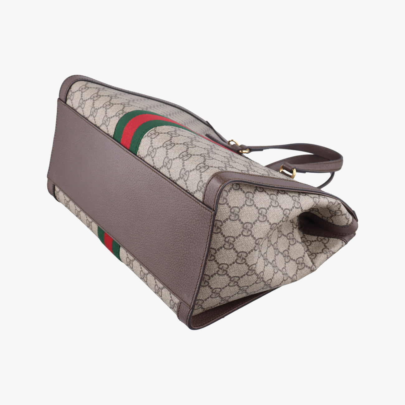 Ophidiabeige×red×greenPVC coated canvas x leather524537A032981582オフィディアベージュ×レッド×グリーンPVCコーティングキャンバス×レザー524537A032981582