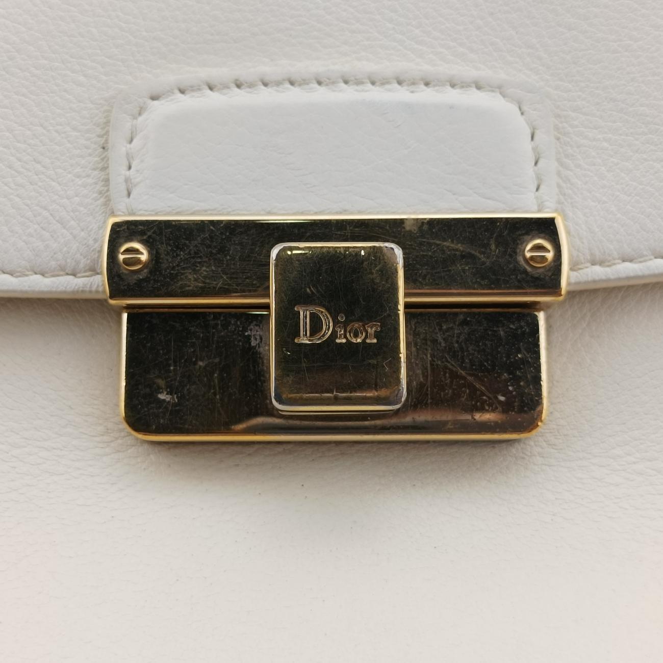 DiorlingWhiteLeather01-BO-0133ディオールリングホワイトレザー01-BO-0133