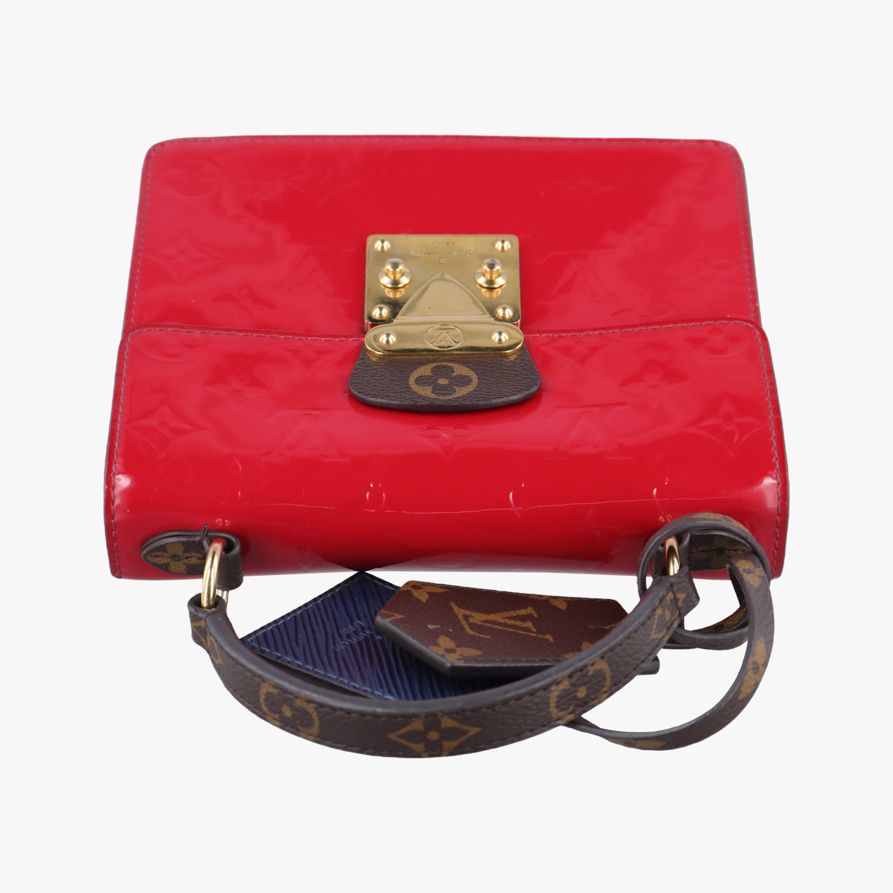 Spring street PMScarlet RedVernis×Leather×Monogram CanvasM90505NZ3159 ICチップスプリングストリートPMスカーレットヴェルニ×レザー×モノグラムキャンバスM90505NZ3159 ICチップ