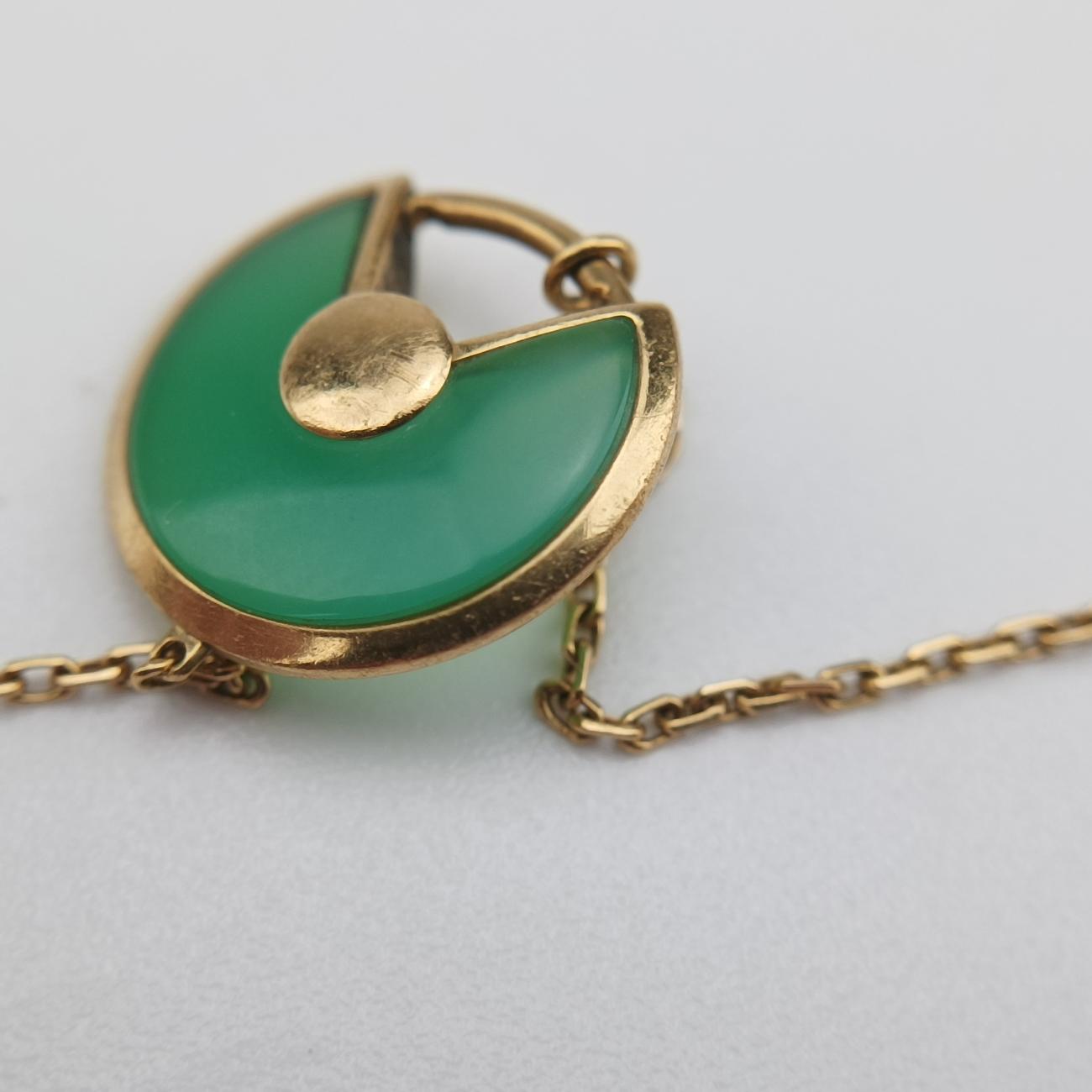 Amulette de CartierGreen×goldenAU750B6046015CIR302アミュレット ドゥ カルティエグリーン×ゴールドAU750B6046015CIR302