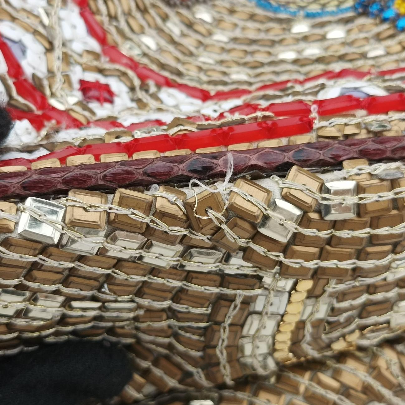 Python and Beads Agatha Mosaic King SatchelMulticolourbeadsパイソン ビーズ アガサ モザイク キング サッチェルマルチカラービーズ