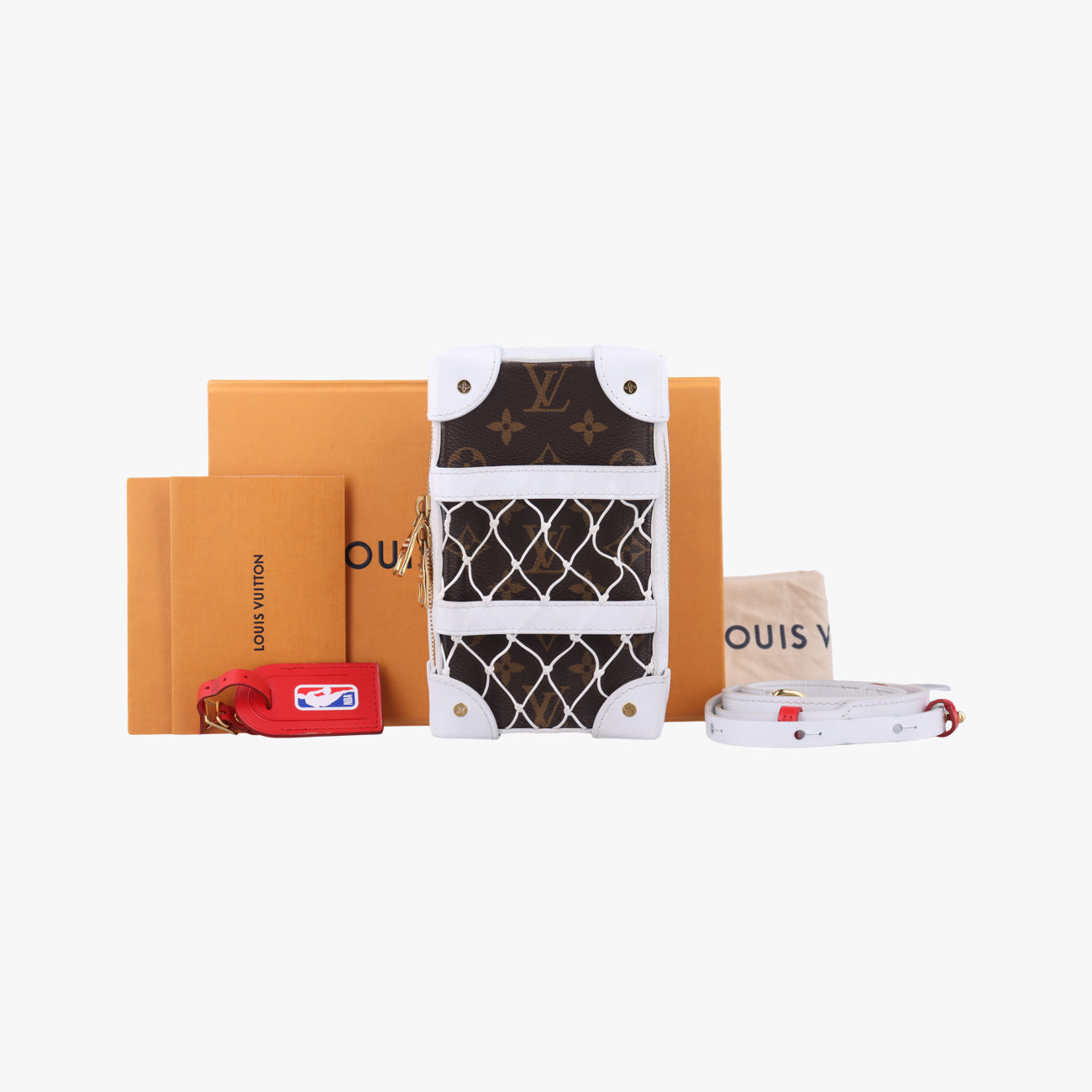 Soft Trunk Phone BoxBrown x WhiteMonogram Reverse CanvasM80102TJ4240 ICチップソフトトランク フォーンボックスモノグラム/ブラウン系× ホワイトモノグラムリバースキャンバスM80102TJ4240 ICチップ