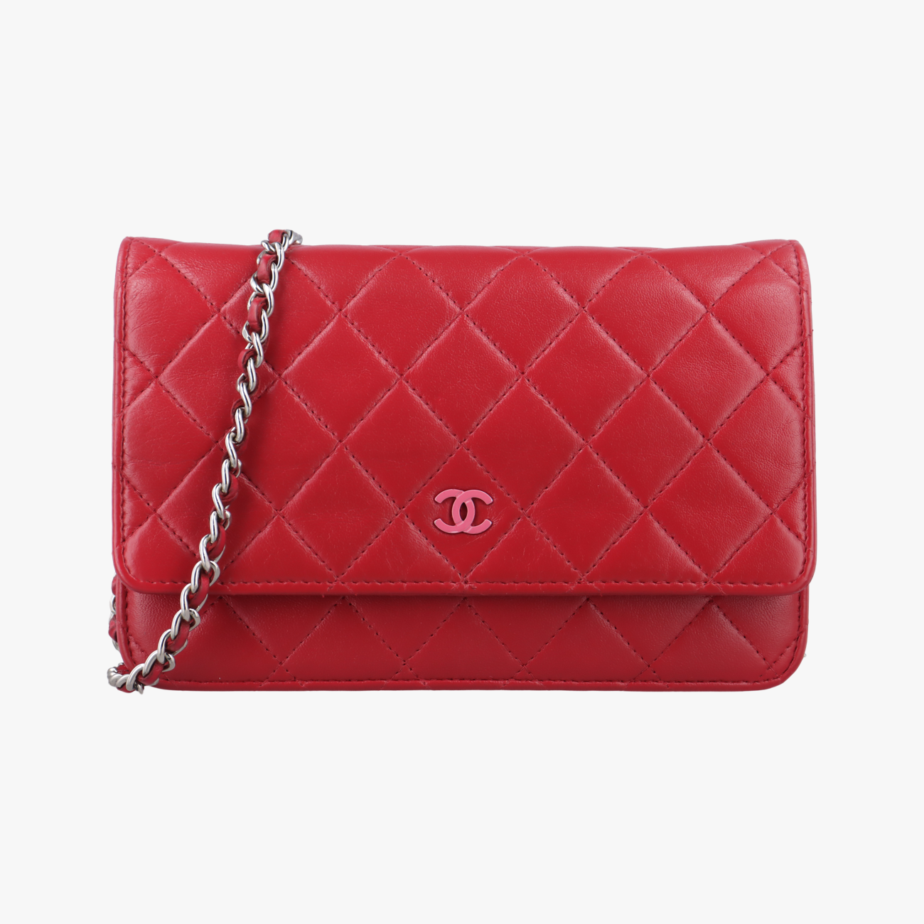 Matelasse coco markRedlambskinA3381420067656マトラッセ ココマークレッドラムスキンA3381420067656