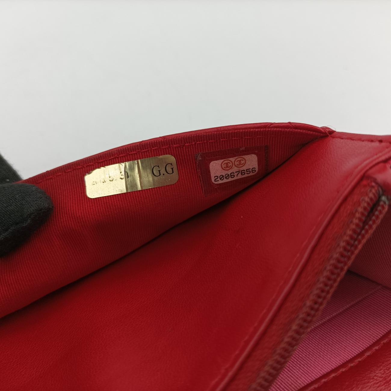 Matelasse coco markRedlambskinA3381420067656マトラッセ ココマークレッドラムスキンA3381420067656