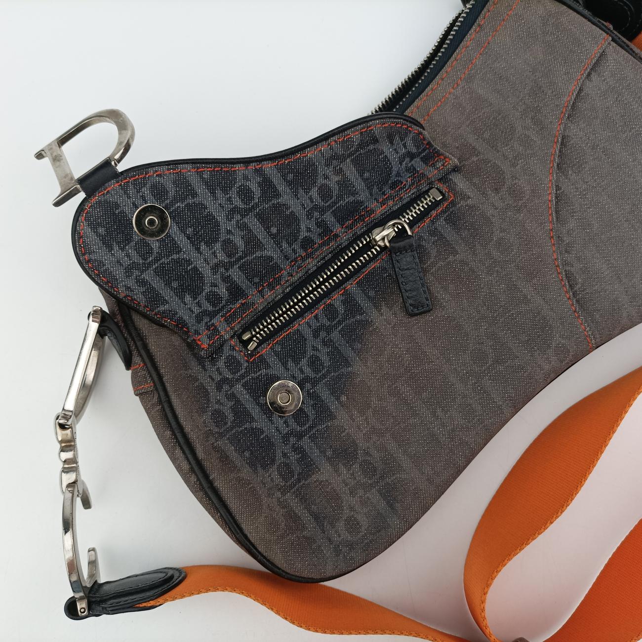 Vintage 2005 Flight Line Trotter Monogram LogoGrey×Orangejacquard08-RU-1005ヴィンテージ 2005 フライトライン トロッター モノグラム ロゴグレー×オレンジジャガード08-RU-1005