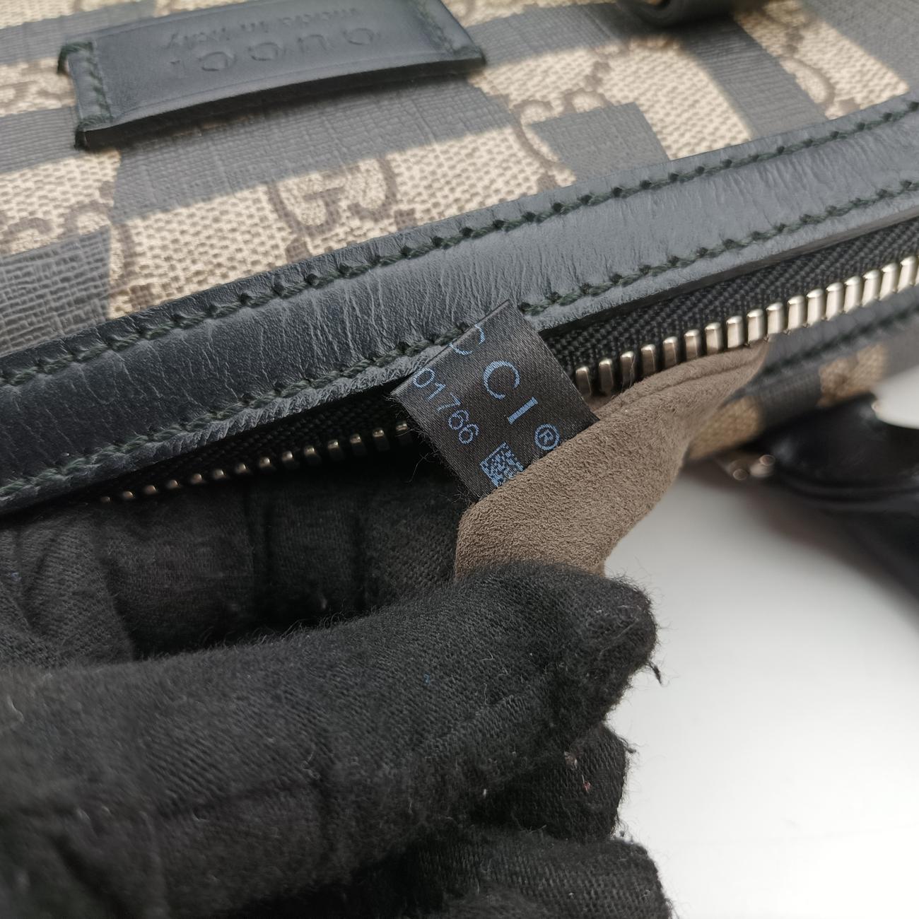 KALEIDObeige×blackPVC coated canvas406384E018901766カレイドベージュ×ブラックPVCコーティングキャンバス406384E018901766