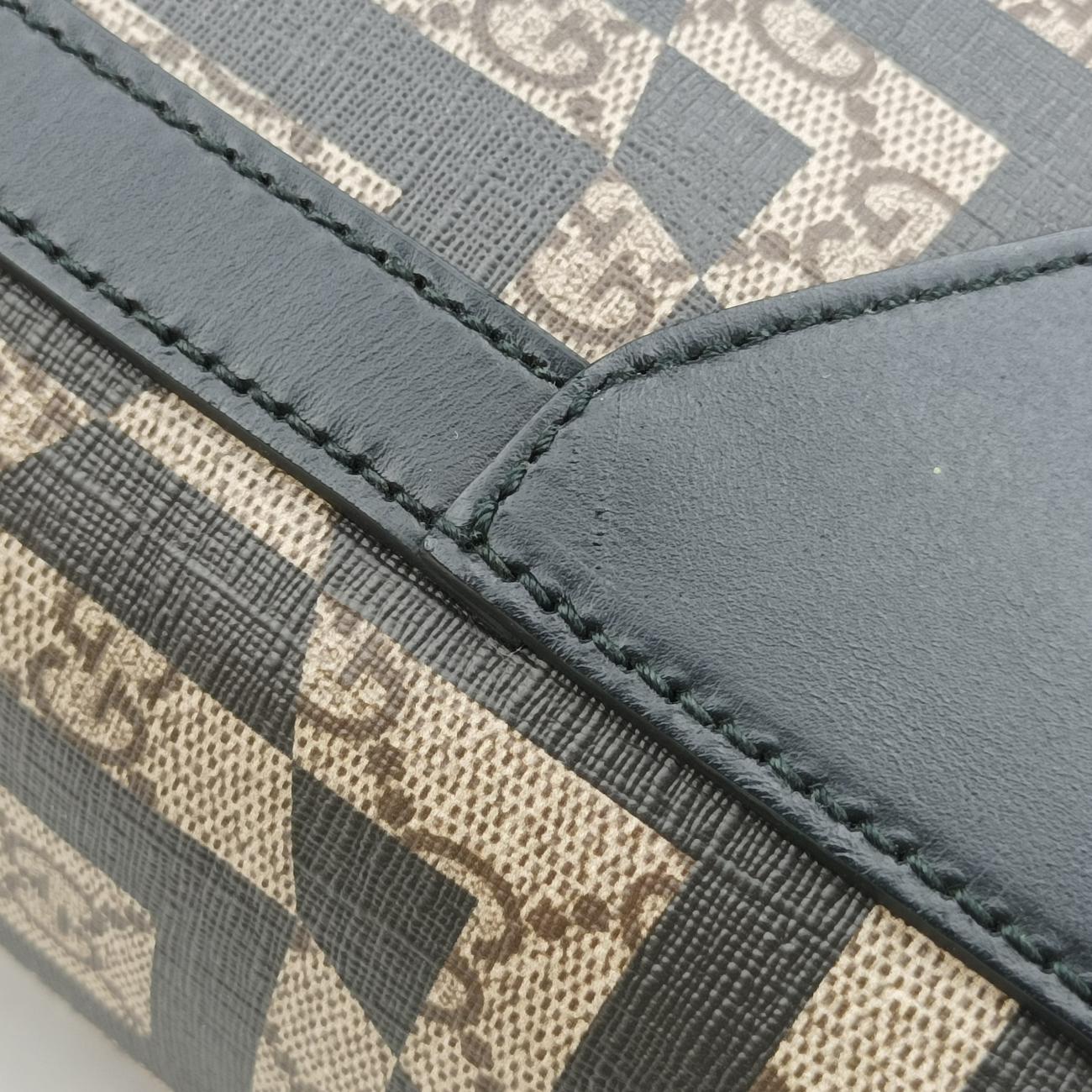 KALEIDObeige×blackPVC coated canvas406384E018901766カレイドベージュ×ブラックPVCコーティングキャンバス406384E018901766