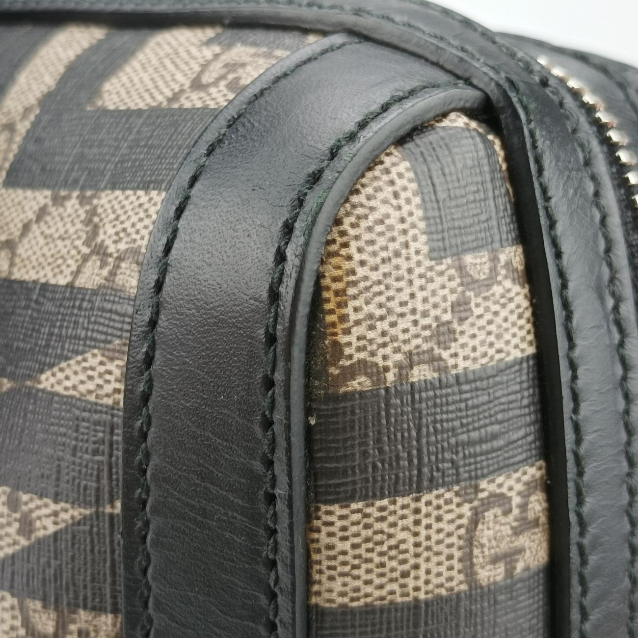 KALEIDObeige×blackPVC coated canvas406384E018901766カレイドベージュ×ブラックPVCコーティングキャンバス406384E018901766