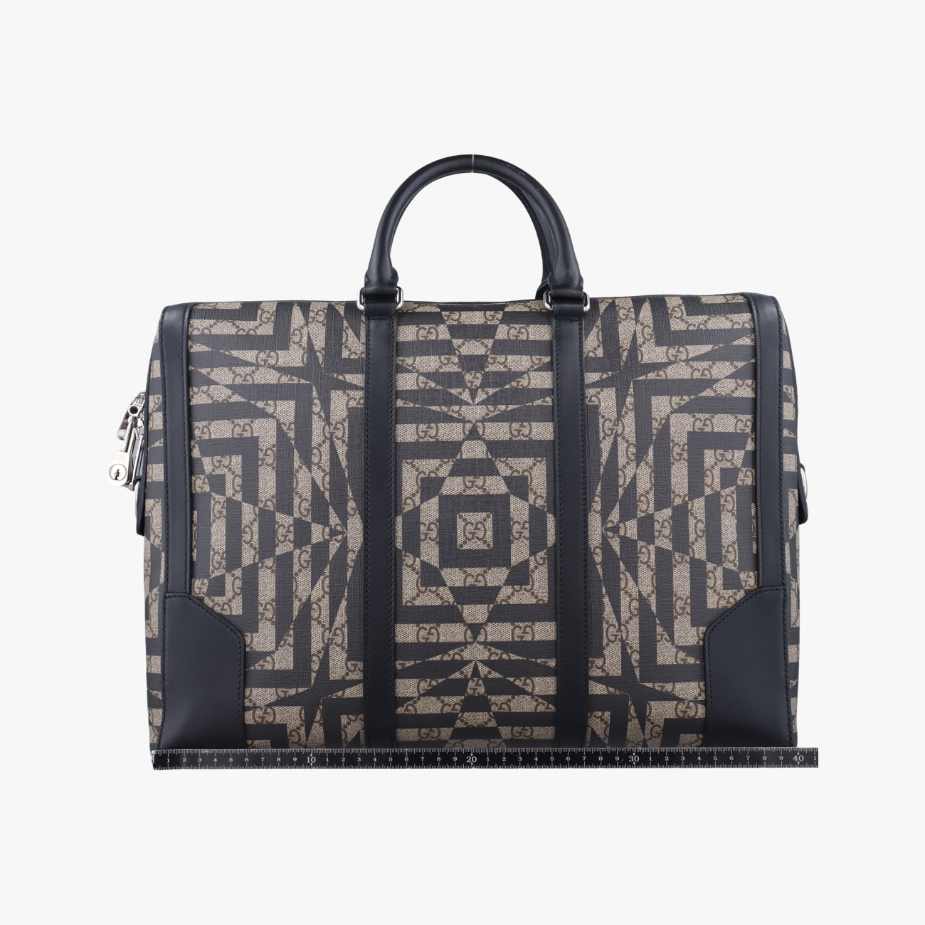 KALEIDObeige×blackPVC coated canvas406384E018901766カレイドベージュ×ブラックPVCコーティングキャンバス406384E018901766