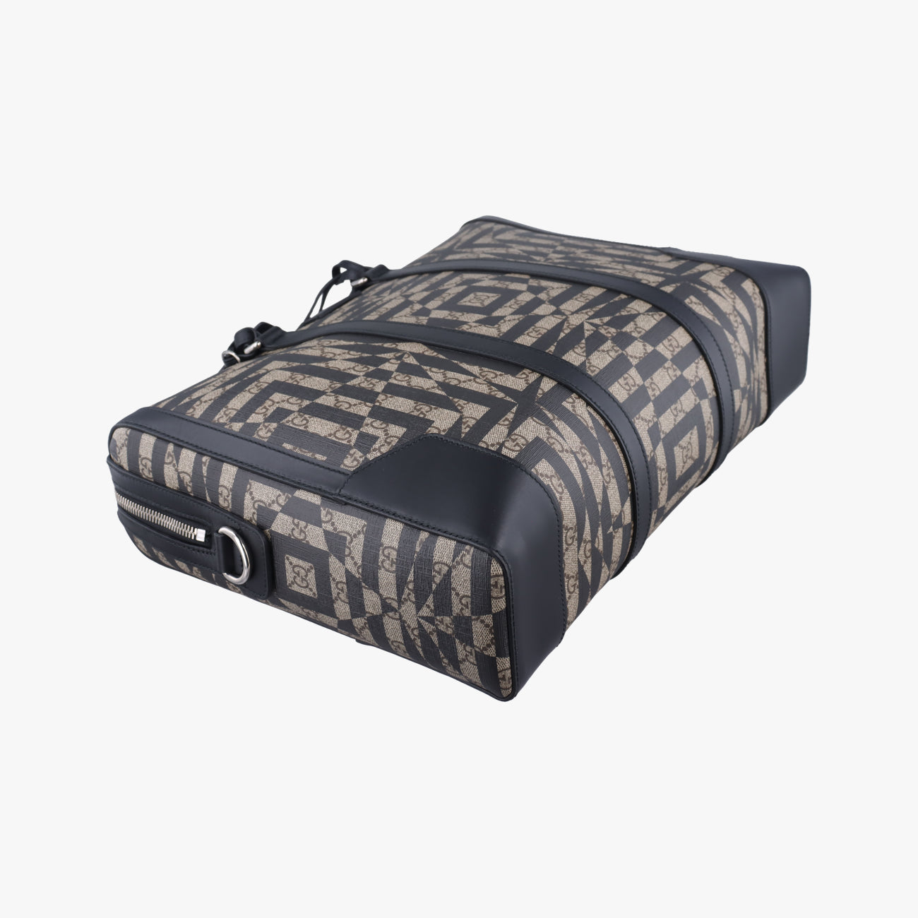 KALEIDObeige×blackPVC coated canvas406384E018901766カレイドベージュ×ブラックPVCコーティングキャンバス406384E018901766