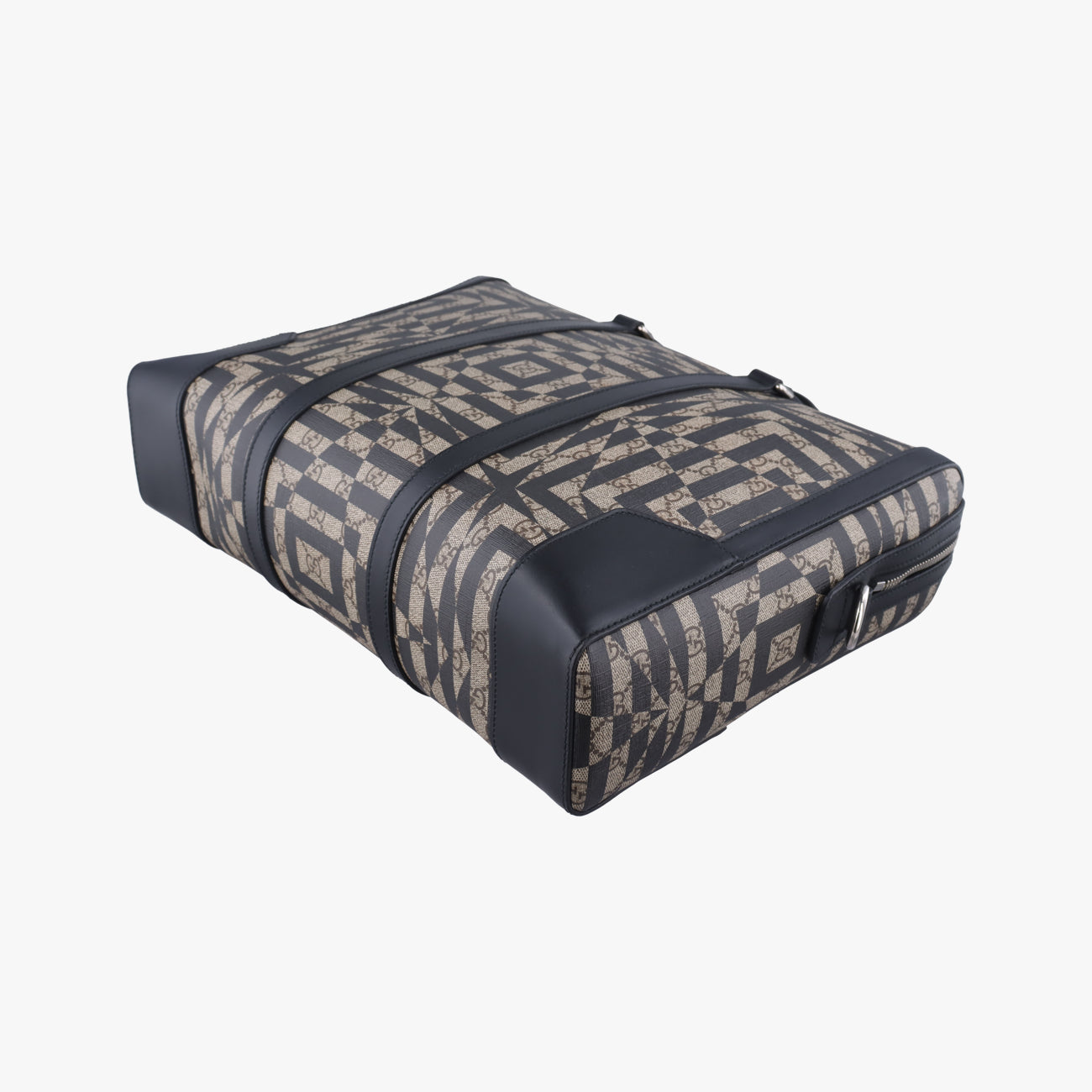 KALEIDObeige×blackPVC coated canvas406384E018901766カレイドベージュ×ブラックPVCコーティングキャンバス406384E018901766