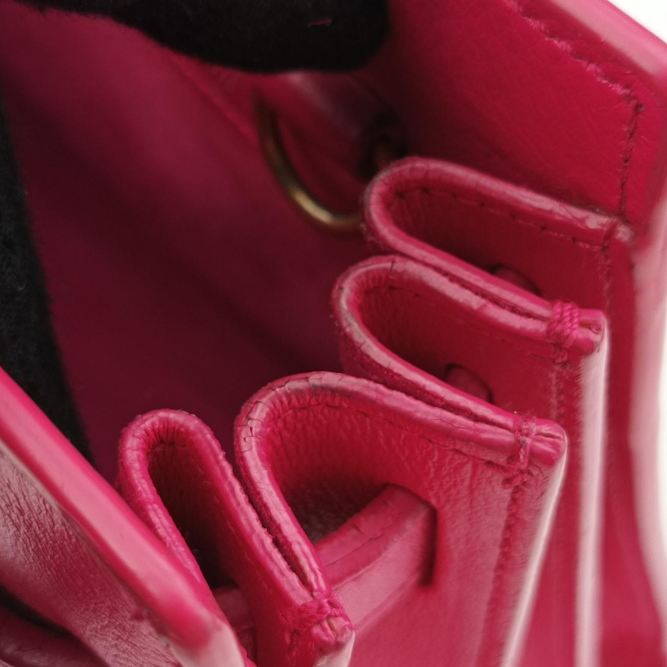 SAC DE JOURRoseLeather340778PMR340778.0714サックドジュールナノローズ レッドレザー340778PMR340778.0714