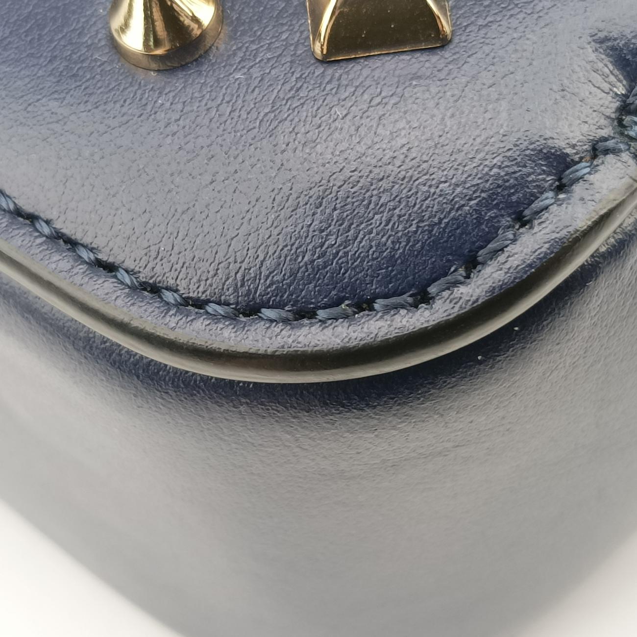 Night Tudor Spikes Small Sweet CharityNavyLeatherナイトチューダースパイクススモールスイートチャリティネイビーレザー