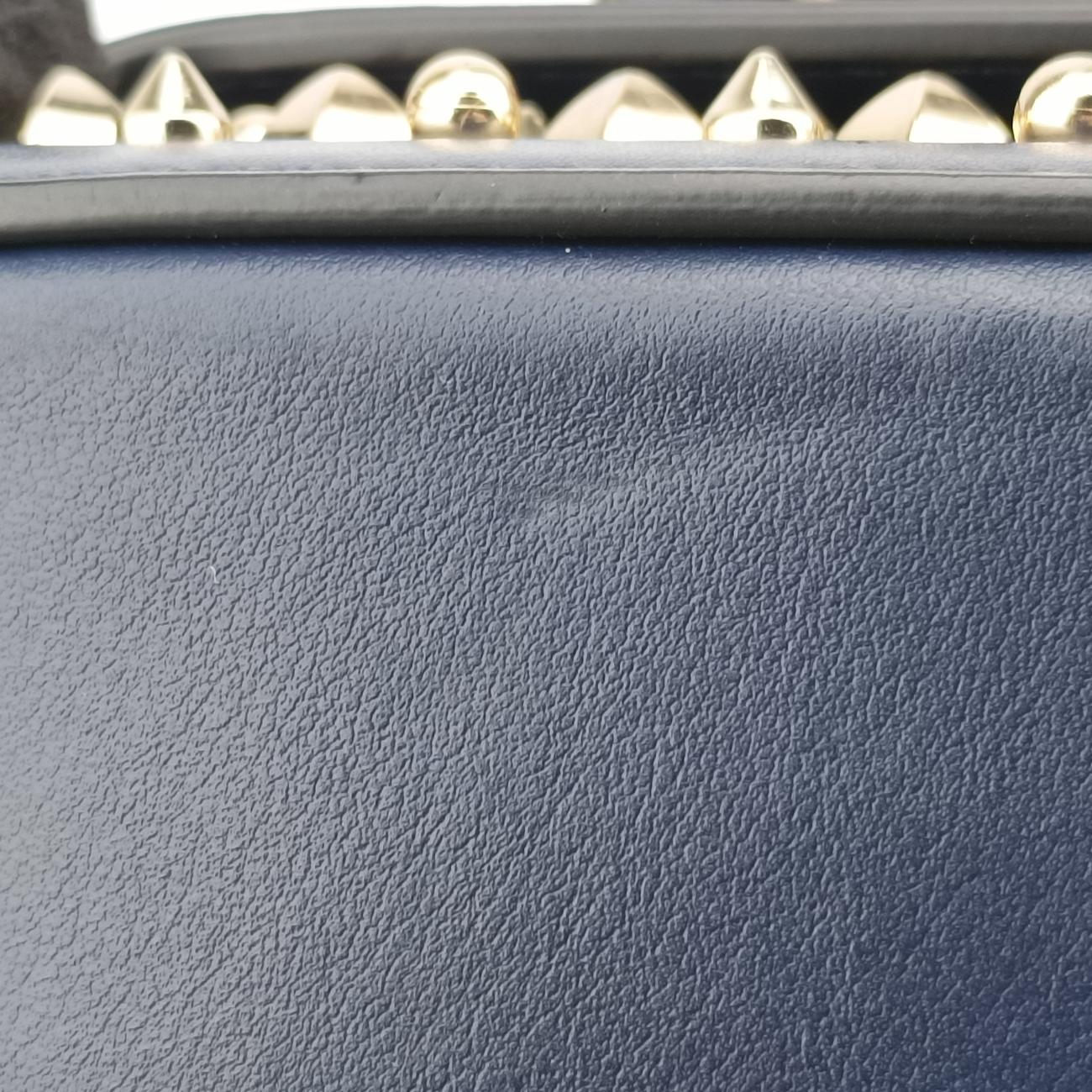 Night Tudor Spikes Small Sweet CharityNavyLeatherナイトチューダースパイクススモールスイートチャリティネイビーレザー