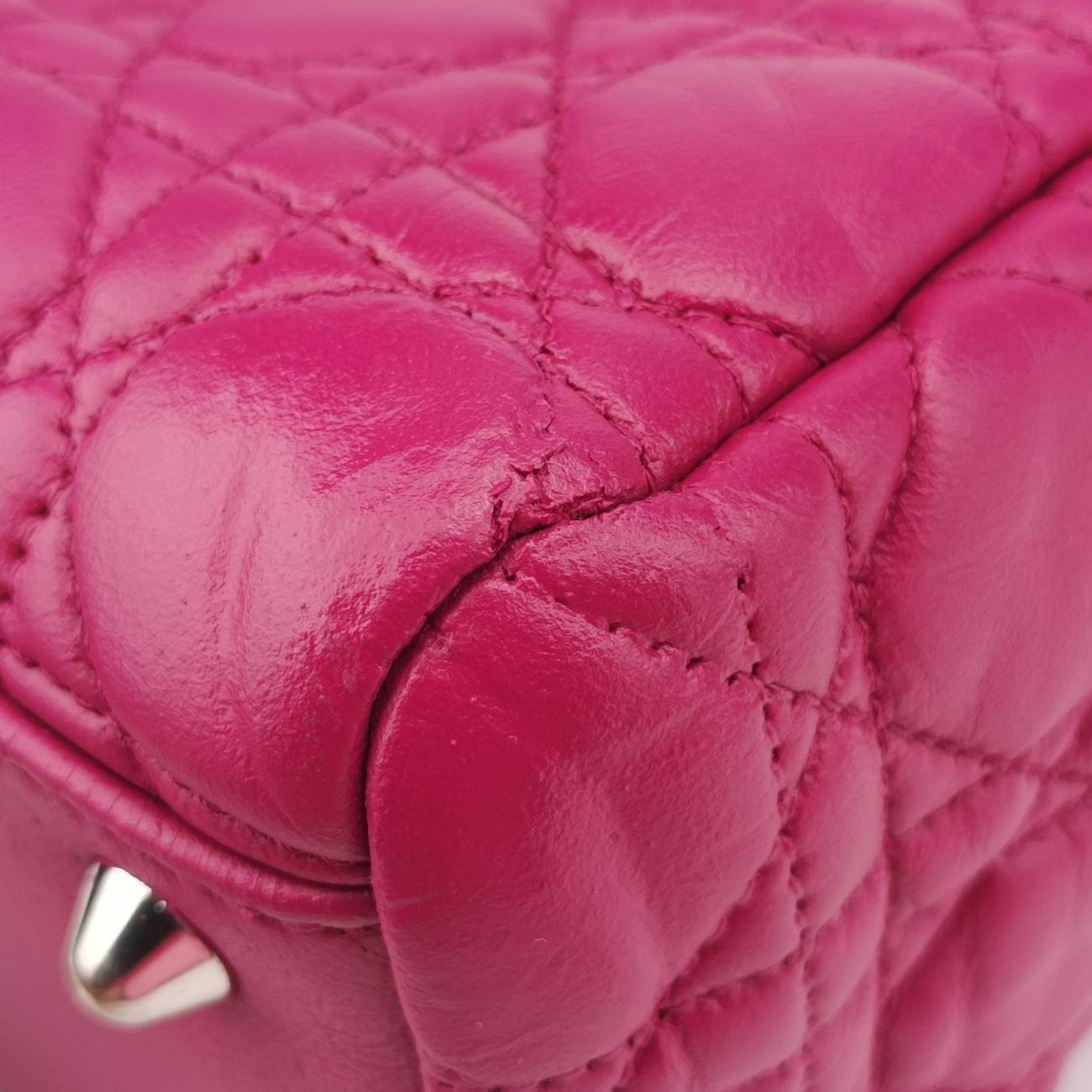 Cannage Dior Soft ShoppingRoselambskin01-BO-0144ディオールソフトローズ レッドラムスキン01-BO-0144