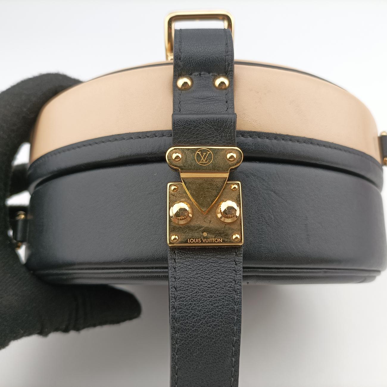 Petite Boite ChapeauBEIGE×BLACKLeatherM53138PL0318 ICチッププティット ボワット シャポーベージュ×ブラックレザーM53138PL0318 ICチップ