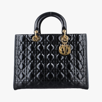 Lady DiorBlackPatent08-MA-1029レディディオールブラックパテント08-MA-1029