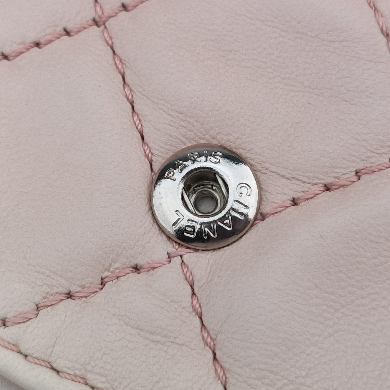 2.55 double flap MatelassePink×BeigelambskinA37590128872382.55 ダブルフラップマトラッセピンク×ベージュラムスキンA3759012887238