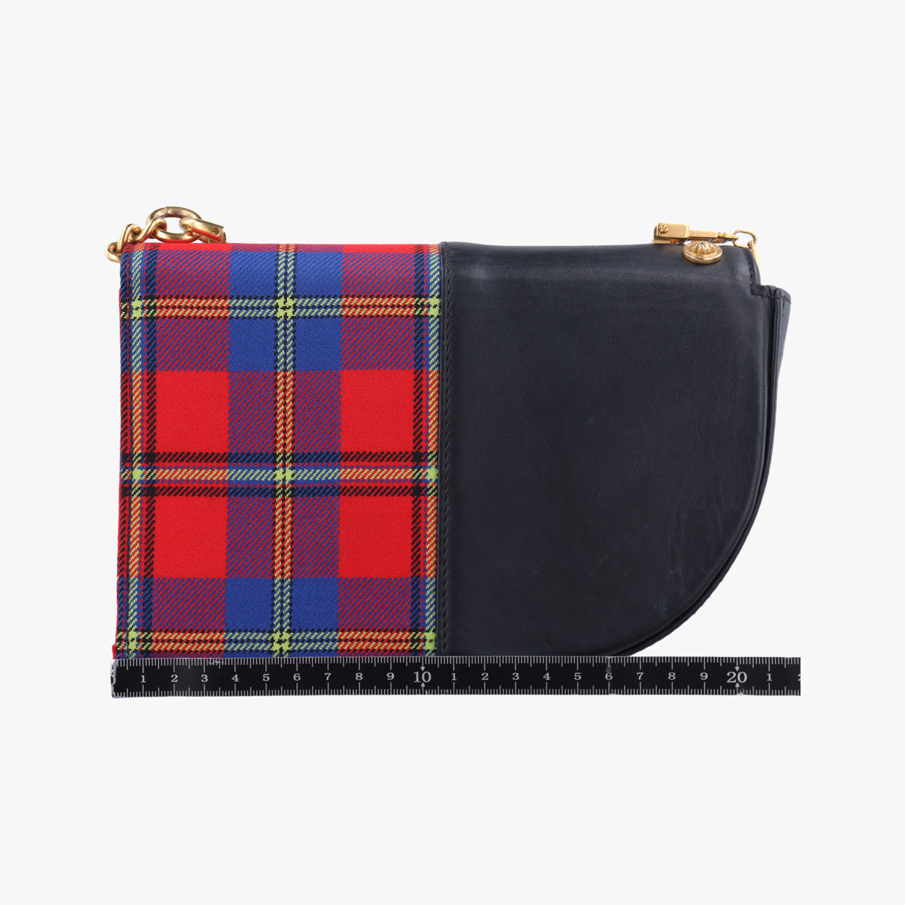 Tartan PrintBlack×Multicolourleather×CanvasCLG 087548460119タータンプリントブラック×マルチカラーレザー×キャンバスCLG 087548460119