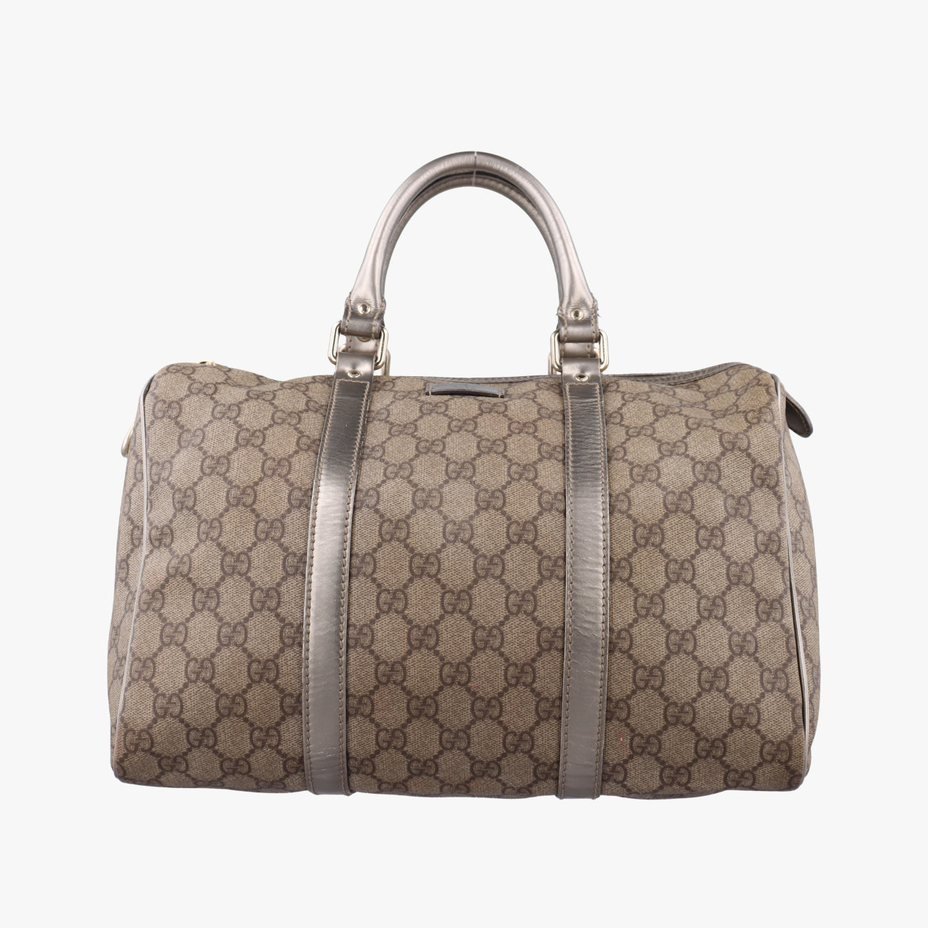 GG plus Spring Joy GG Supreme beige×silver PVC coated canvas 193603 B2181569GGプラス ジョイ GGスプリーム ベージュ×シルバー PVCコーティングキャンバス 193603 B2181569