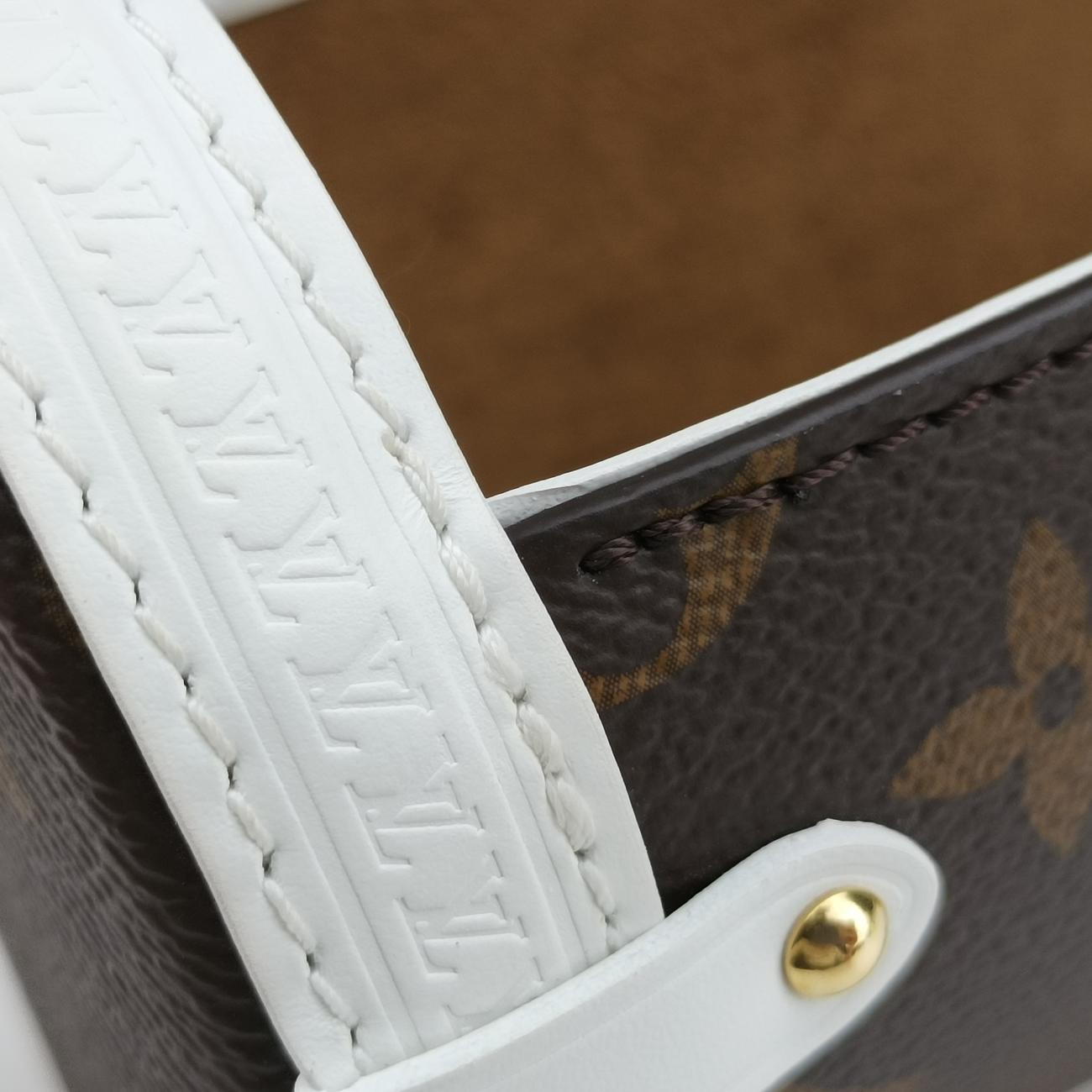 Papillon TrunkBrown×whiteMonogram Canvas×calf leatherM81485ICチップパピヨン トランクモノグラム/ブラウン系×ホワイトモノグラムキャンバス×カーフレザーM81485ICチップ